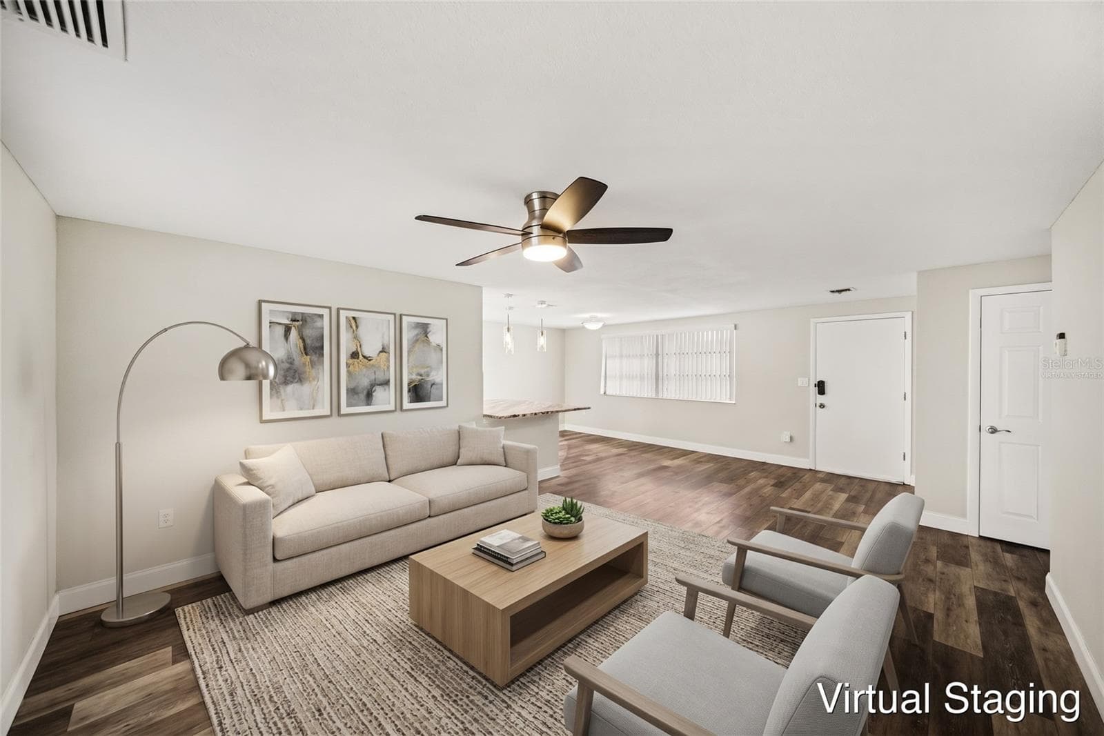 Virtually staged - 7541 SPIREA DR, PORT RICHEY