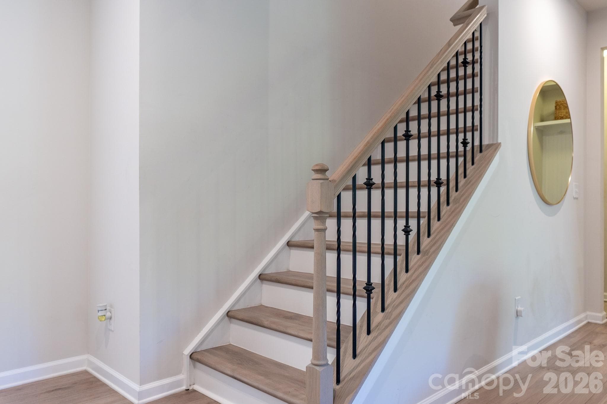 Add wood to stairs and upstairs bedrooms - 9238 Northfield Crossing Drive, Charlotte