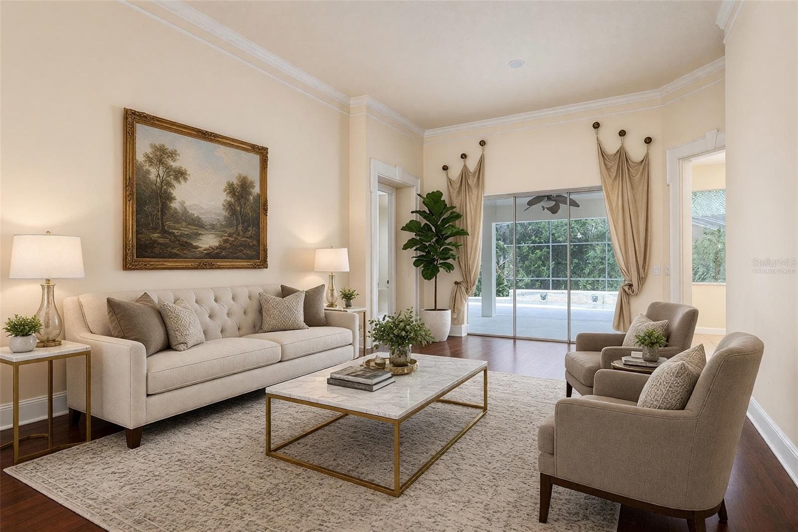 Virtually Staged Formal Living Room - 11727 DELWICK DR, WINDERMERE