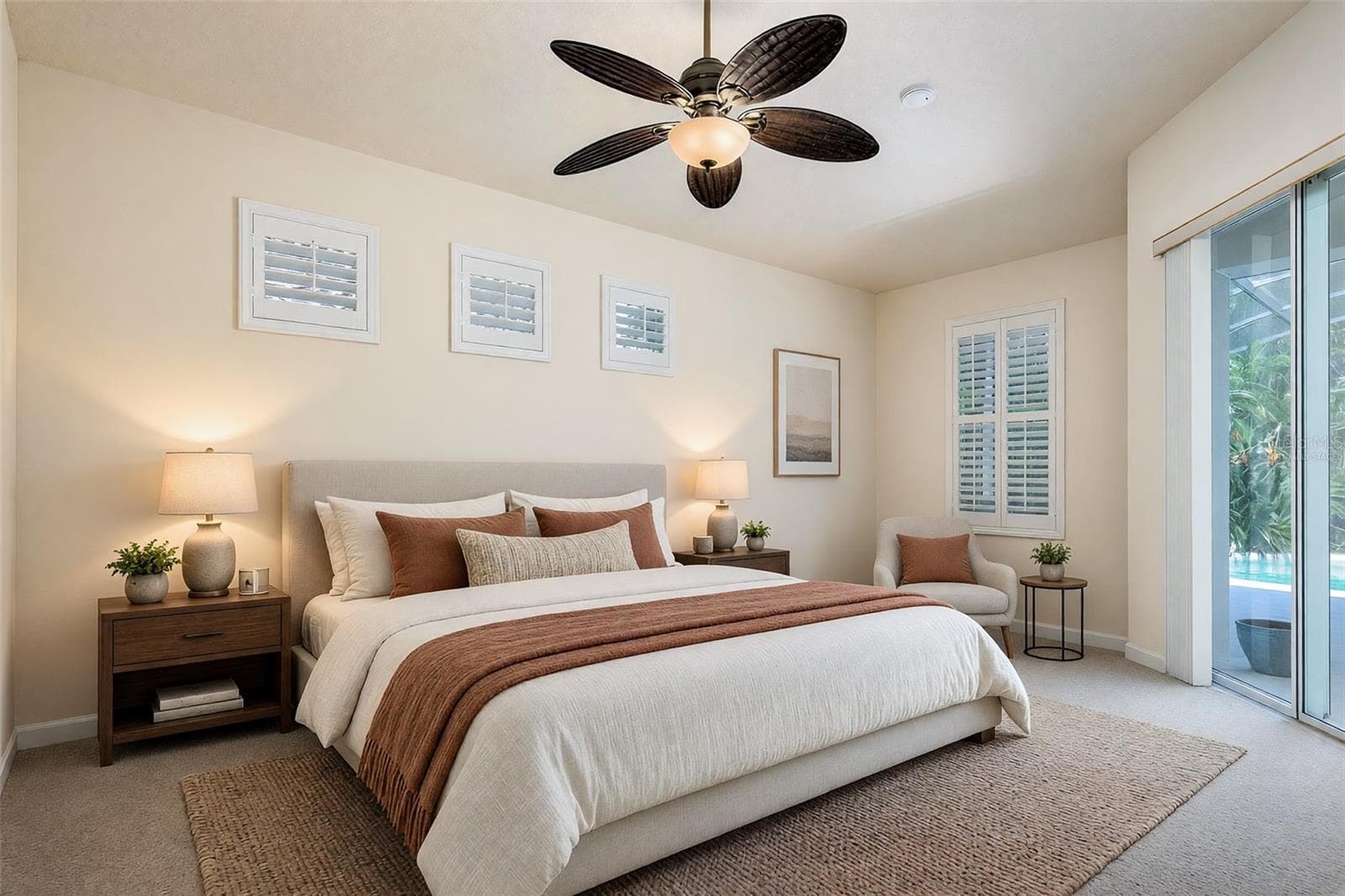 Virtually Staged Master Bedroom - 11727 DELWICK DR, WINDERMERE