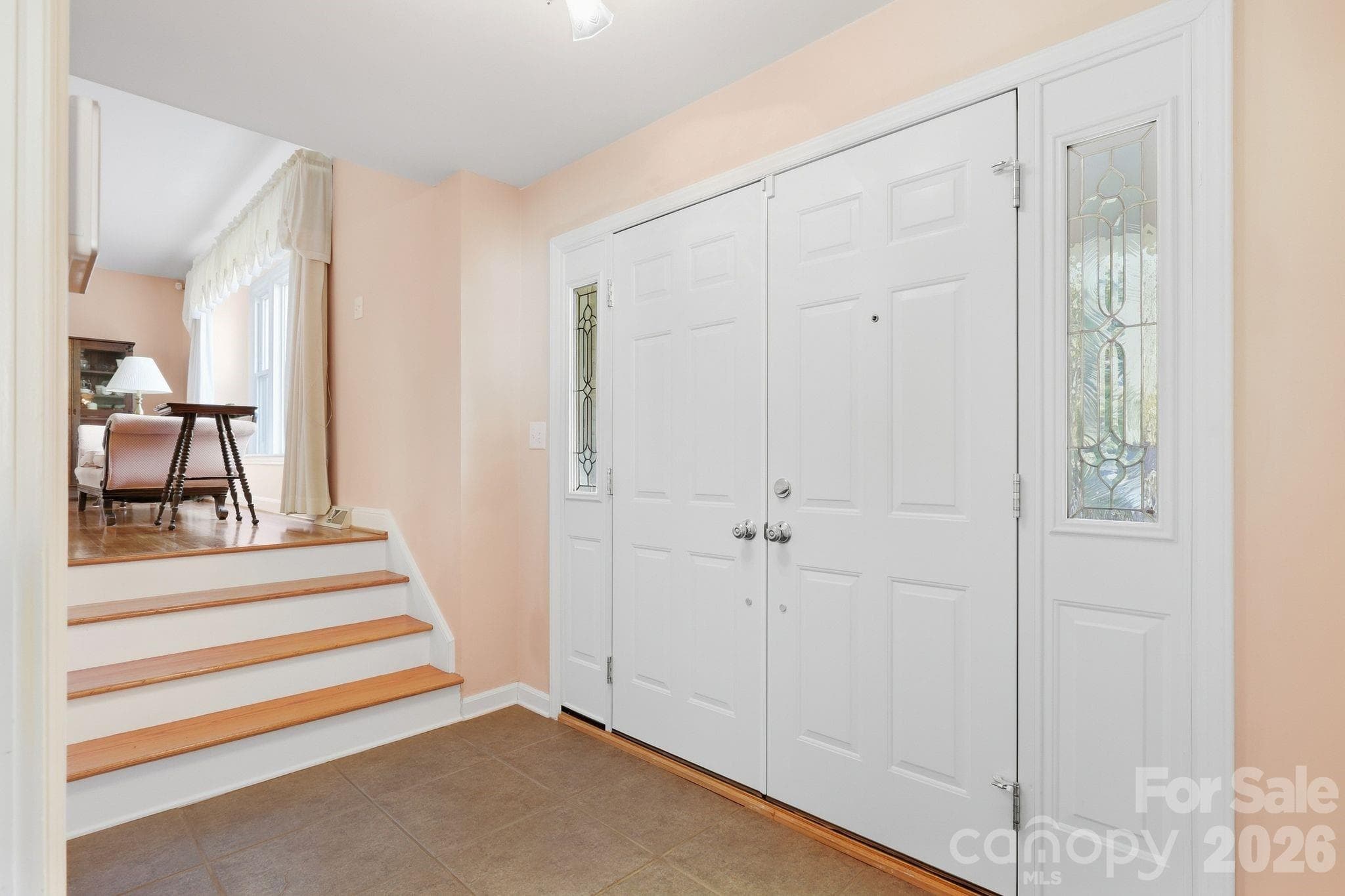 Entry. Steps to the right lead into Living Room - 4235 Blalock Avenue, Charlotte