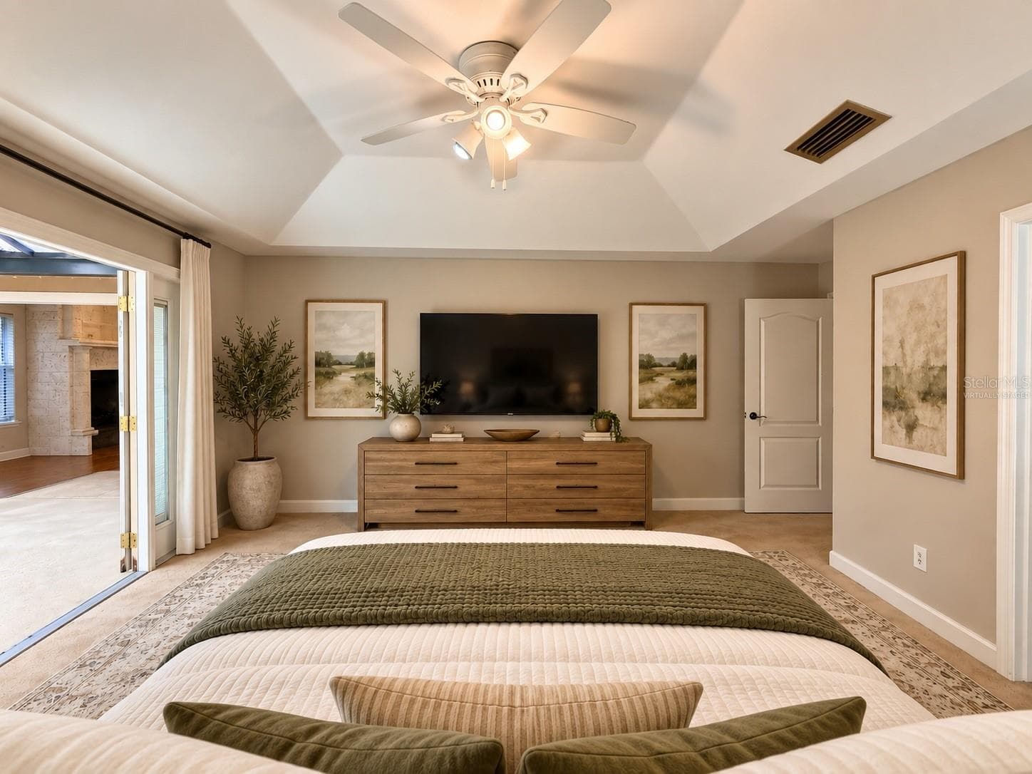 Virtually Staged Primary Bedroom - 11512 NW 13TH LN, GAINESVILLE