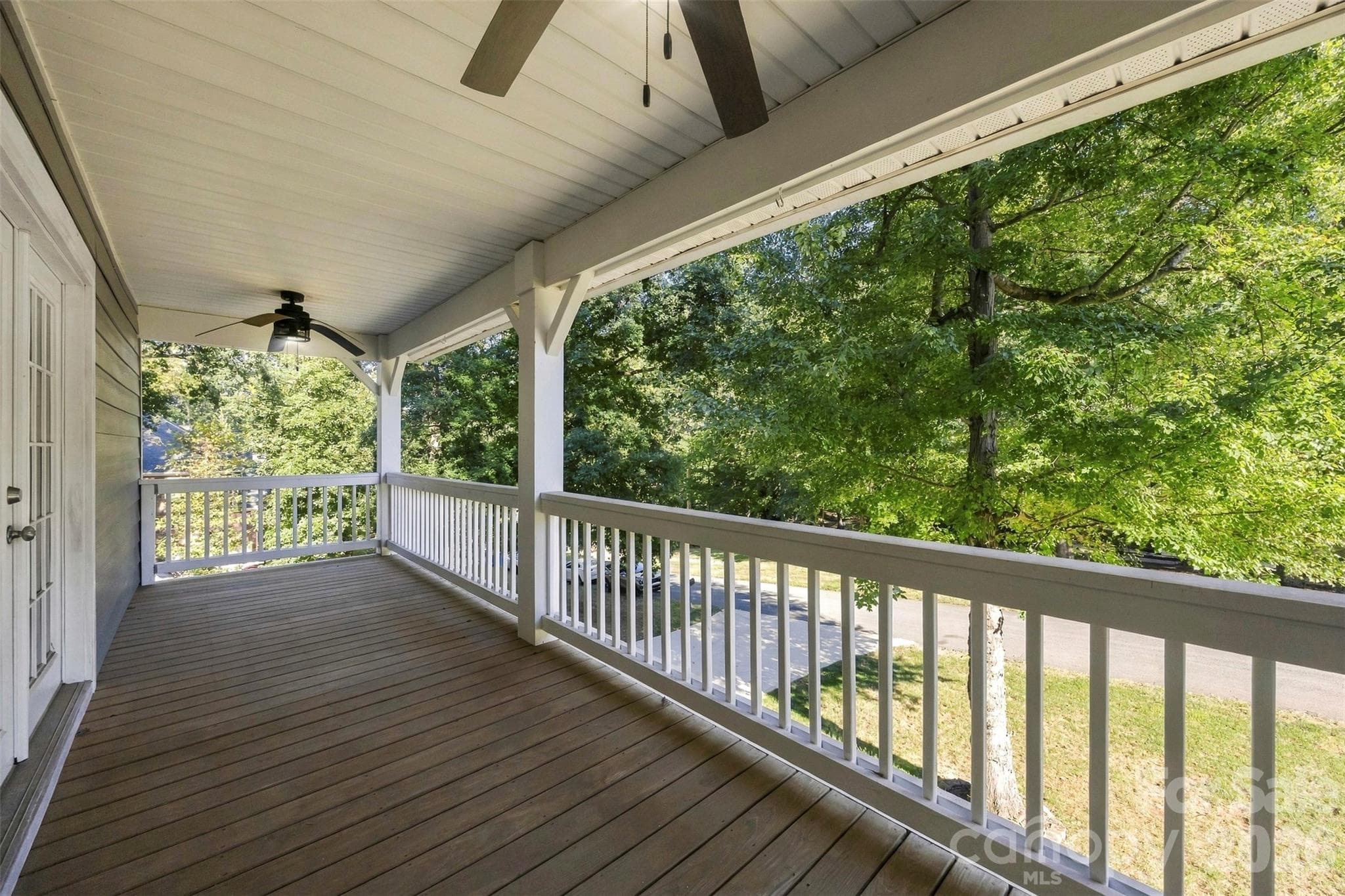 Upstairs covered porch off Primary Bedroom - 109 Fulton Farms Lane, Mooresville