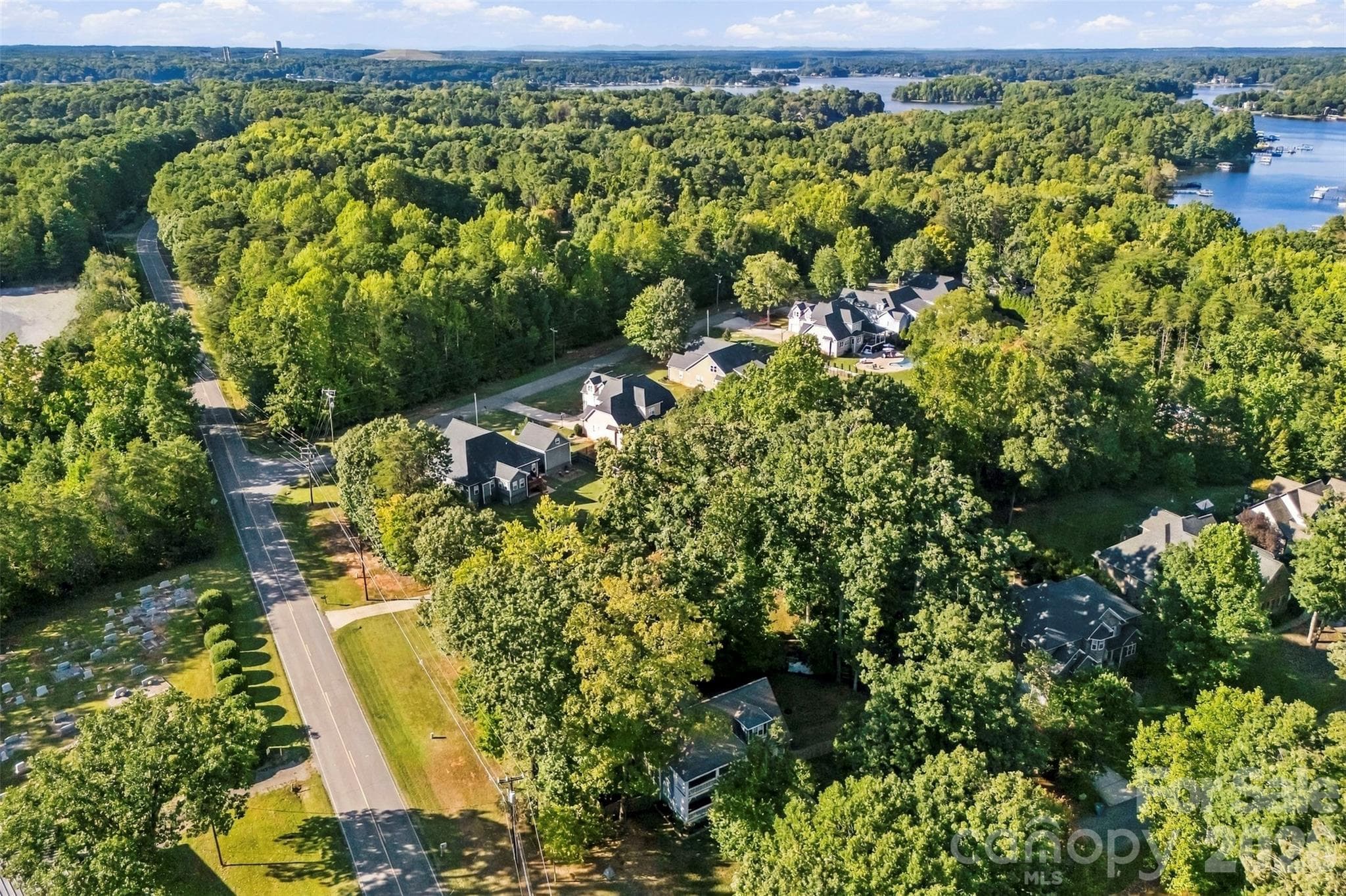 Home is photographed bottom center.  Lake Norman is close and Hagers Creek Access Area is just a couple of miles down the road - 109 Fulton Farms Lane, Mooresville