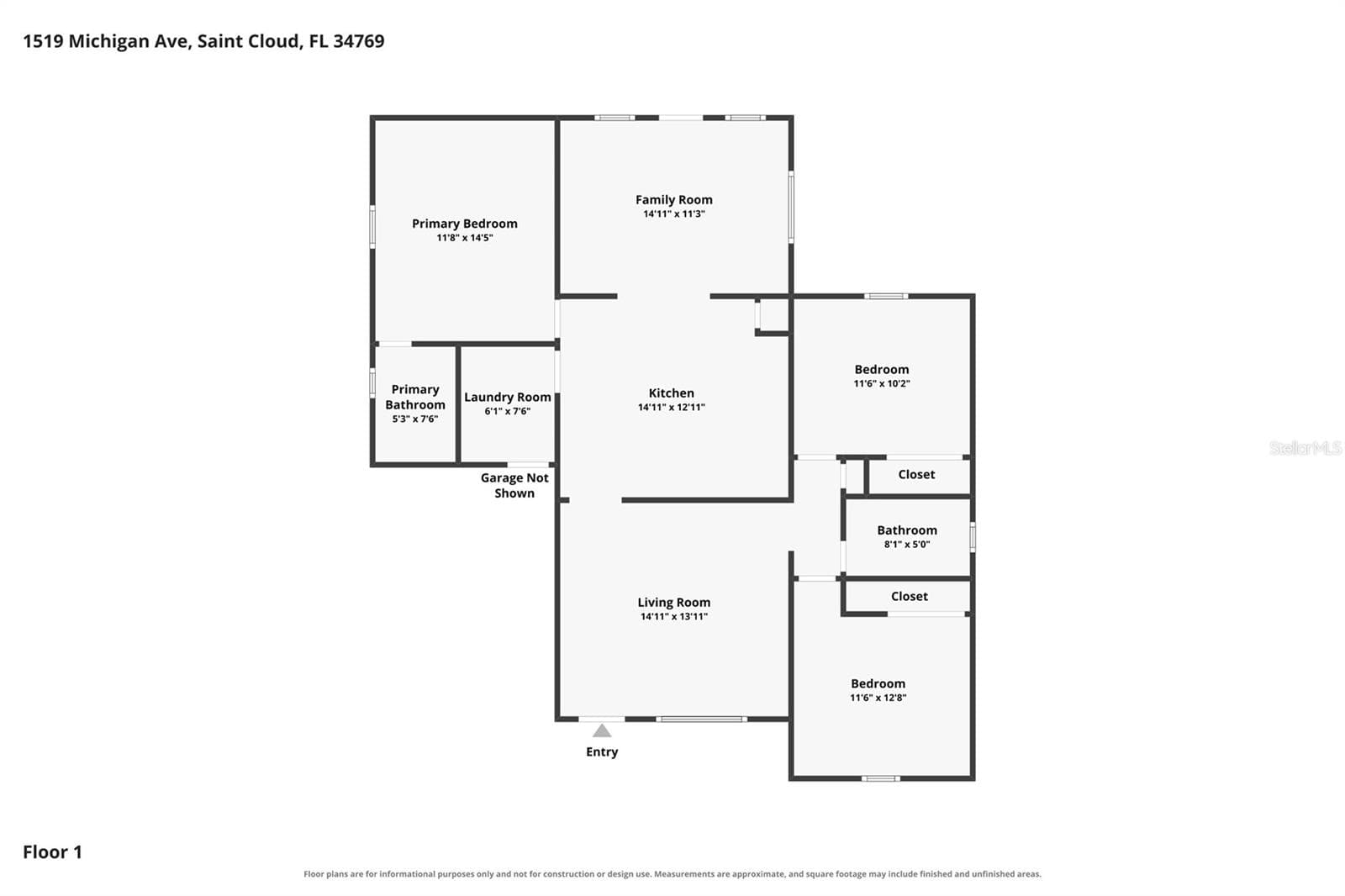 Floor Plan - 1519 MICHIGAN AVE, ST CLOUD
