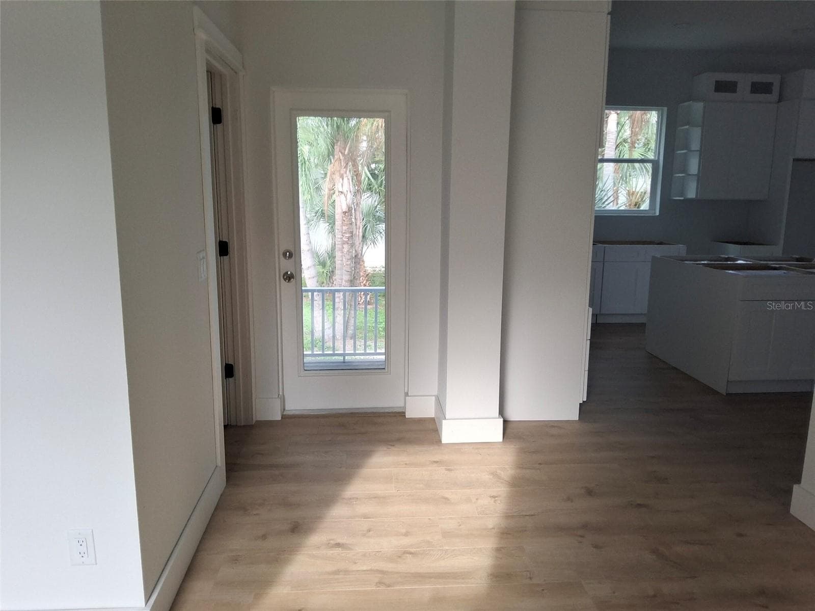 Back door off kitchen near office area and powder bath - 383 GEORGIA AVE, CRYSTAL BEACH