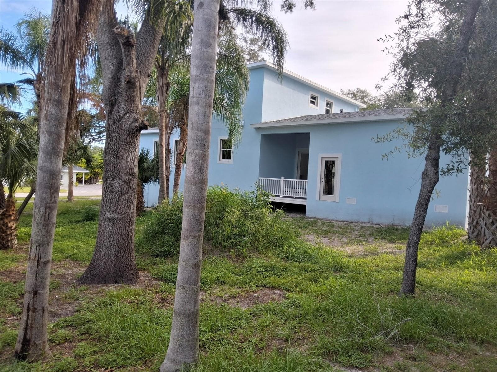 Alley view of back and side yard - 383 GEORGIA AVE, CRYSTAL BEACH
