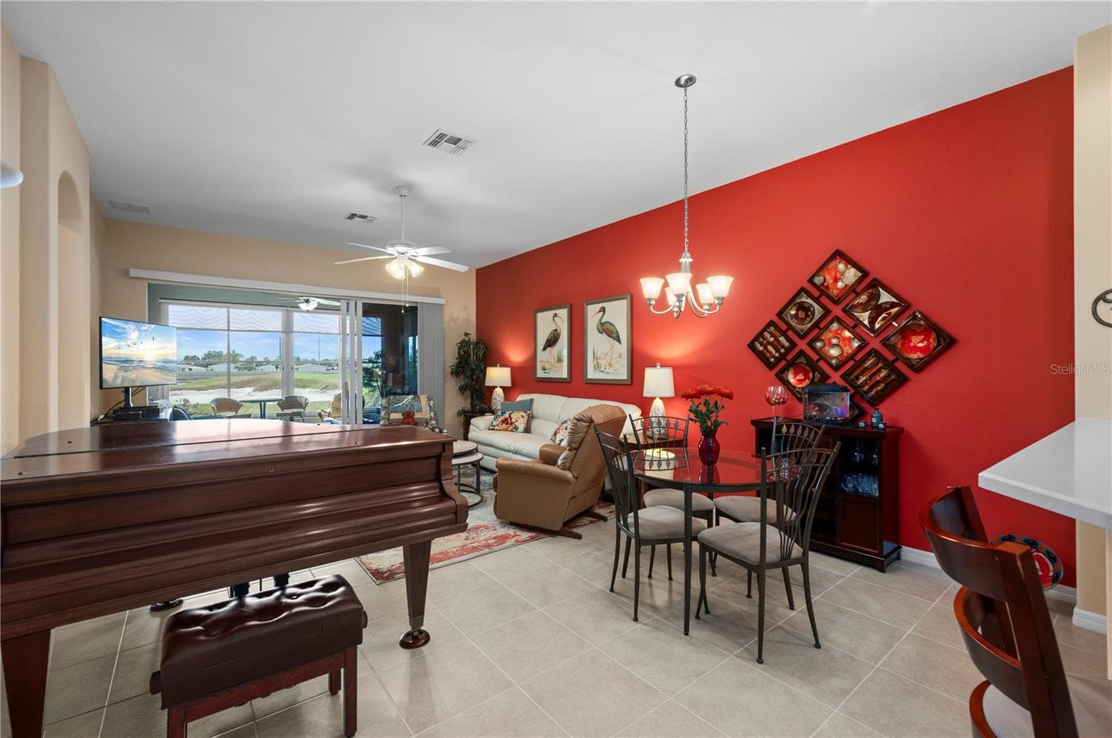 Dining and Living rooms - 24024 BUCKINGHAM WAY, PORT CHARLOTTE