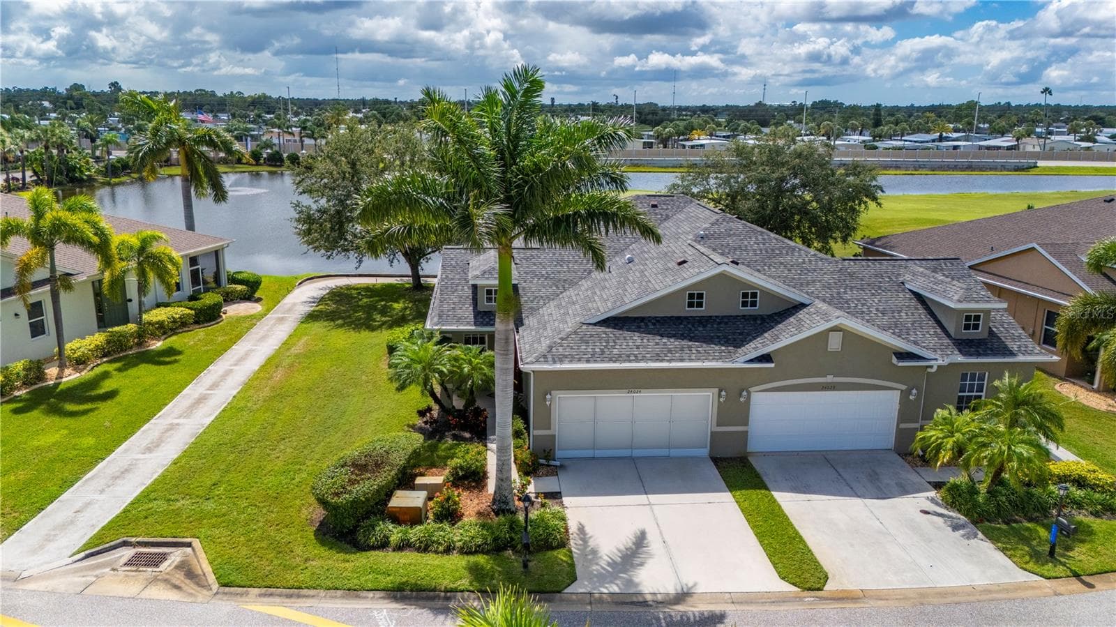 Large lake views behind Villa - 24024 BUCKINGHAM WAY, PORT CHARLOTTE