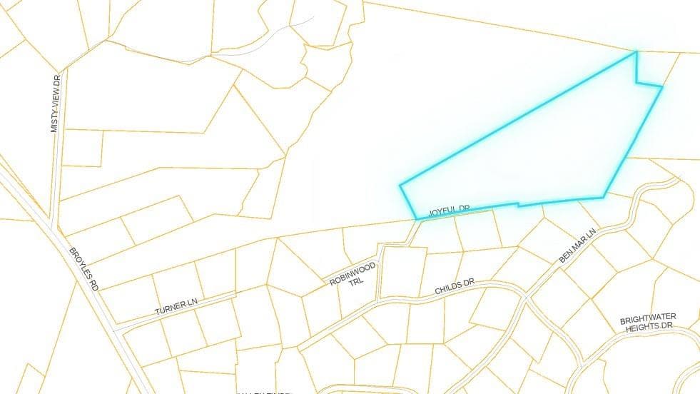 Access off Joyful Dr - Broyles Road due to family land being split off - Hendersonville