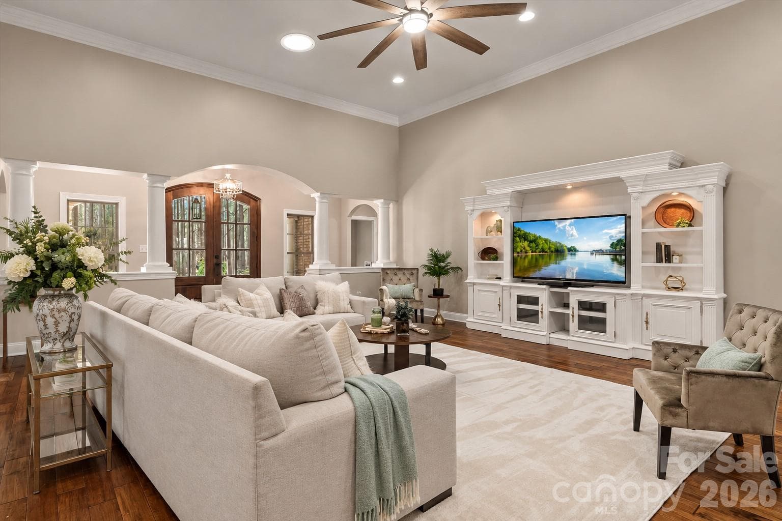 Great Room with 12 foot ceilings is the center of the home - Denver