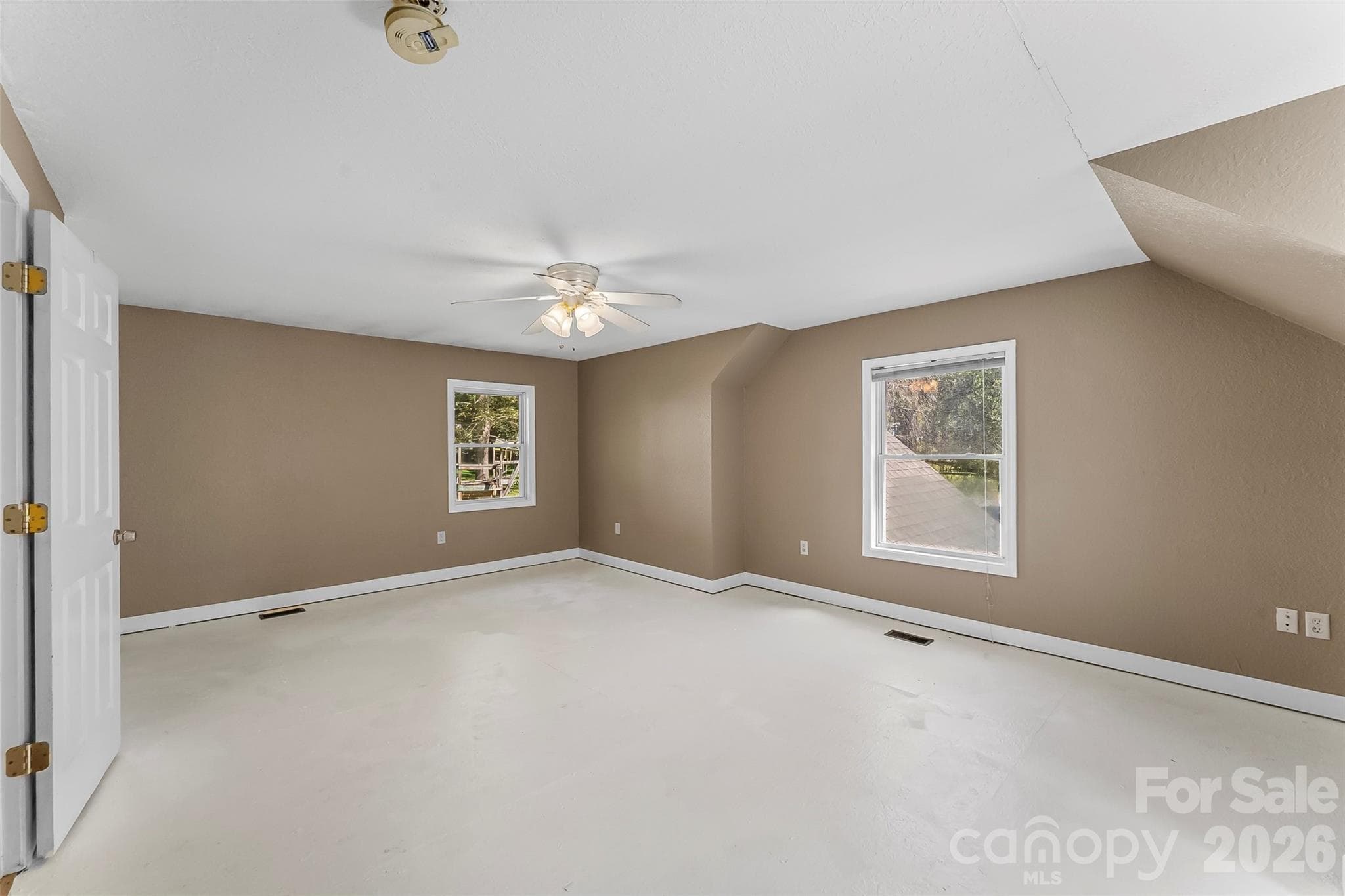 Upstairs primary bedroom (buyer to choose/install flooring) - 221 Old US 70 Highway E, Black Mountain