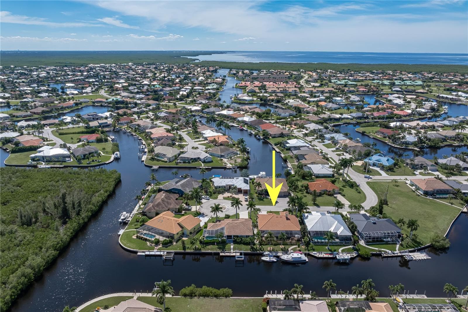 Sailboat access via Buckley's Pass - 1448 KIWI CT, PUNTA GORDA