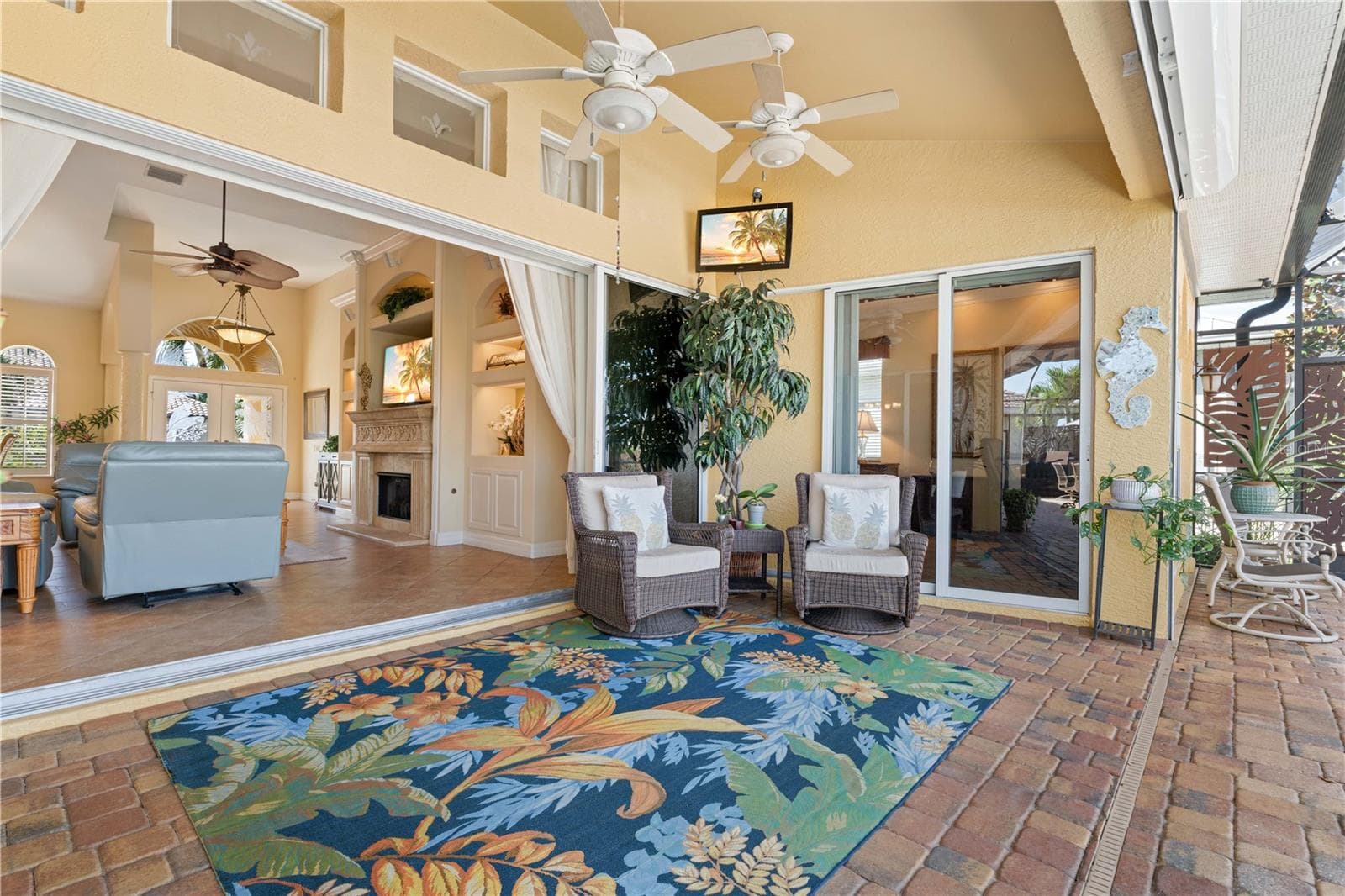 Lanai looking back into great room - 1448 KIWI CT, PUNTA GORDA