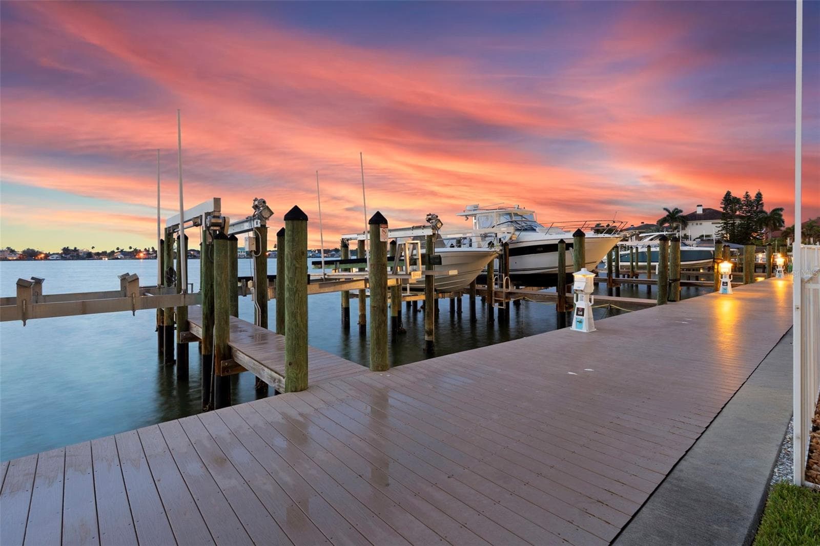 Gorgeous Pier dockside outside unit 604 leading to Boca Ciega Bay . - 17717 GULF BLVD #604, REDINGTON SHORES
