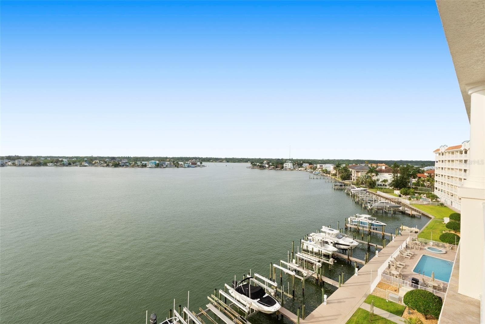 Balcony view facing East - 17717 GULF BLVD #604, REDINGTON SHORES