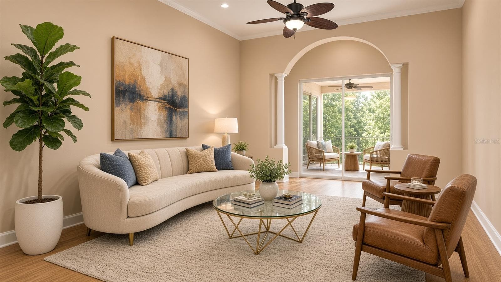 Virtual Staging for Formal Living Room - 2672 ALOMA OAKS DR, OVIEDO