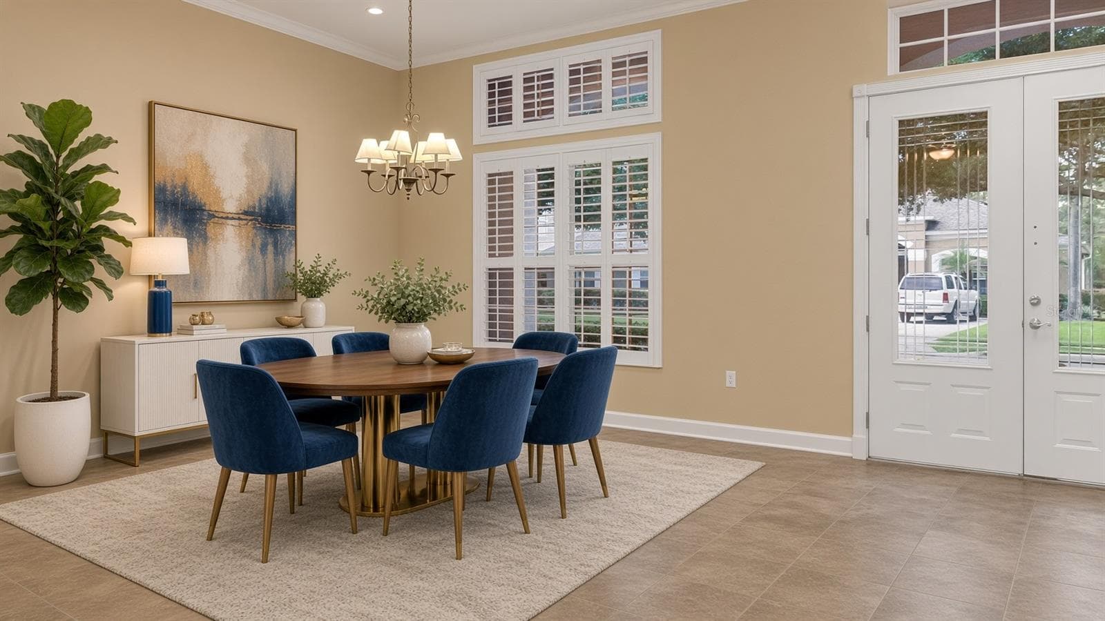 Virtual Staging for Dining Room - 2672 ALOMA OAKS DR, OVIEDO
