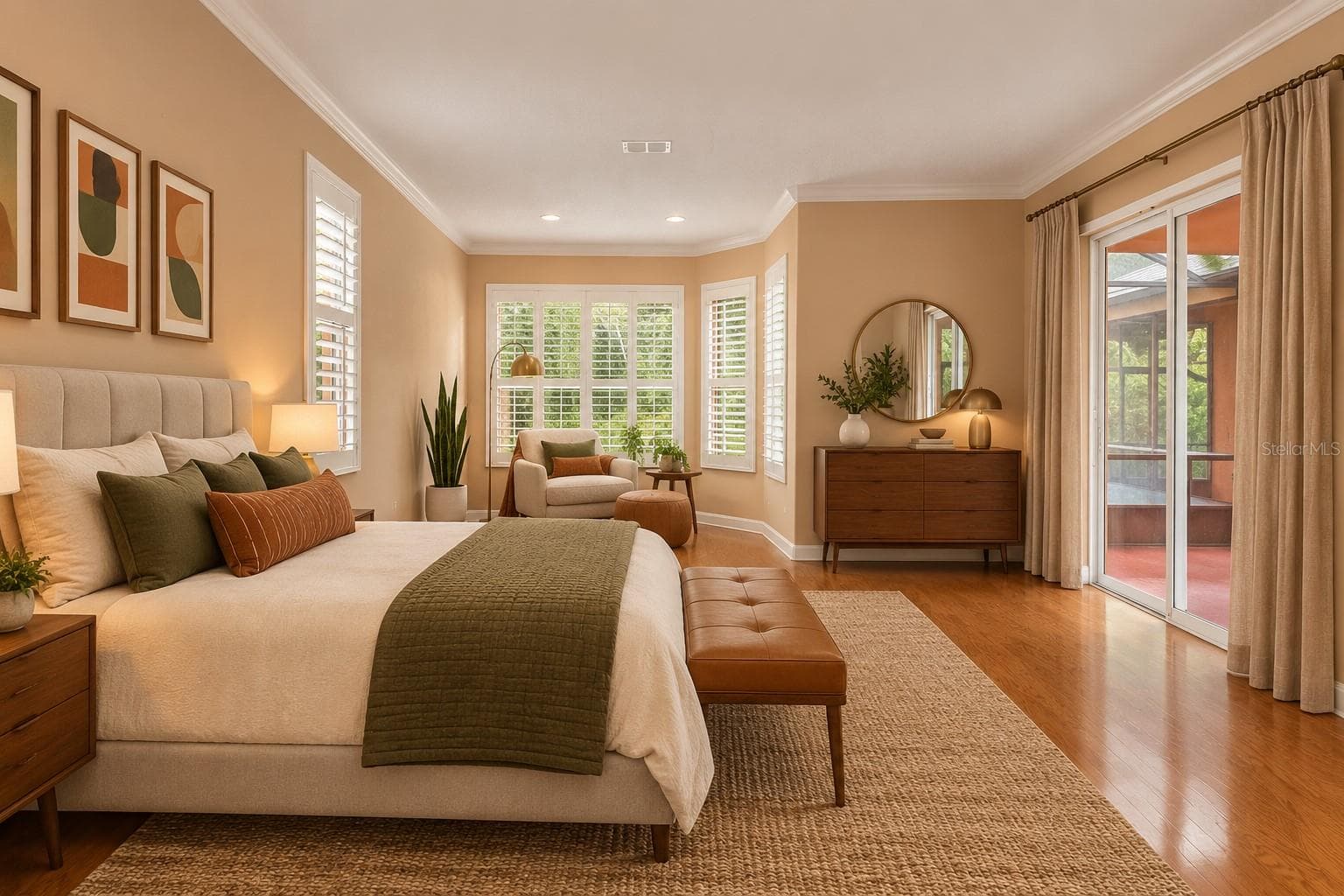 Virtual Staging for Master Bedroom - 2672 ALOMA OAKS DR, OVIEDO