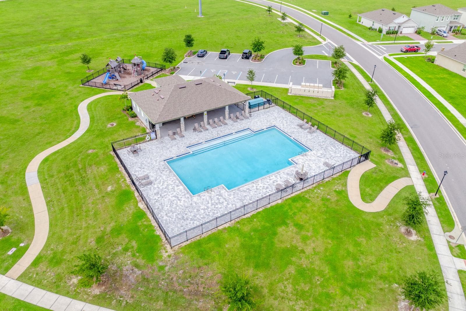 Aerial view of the amenities. - 33384 COUNTRY HOUSE DR, SORRENTO