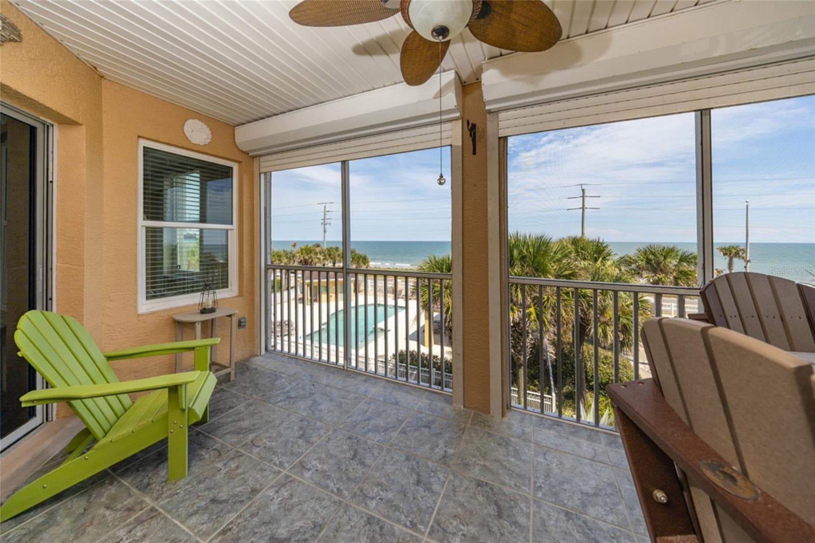 Ocean View From Living Room - 3651 S CENTRAL AVE #309, FLAGLER BEACH