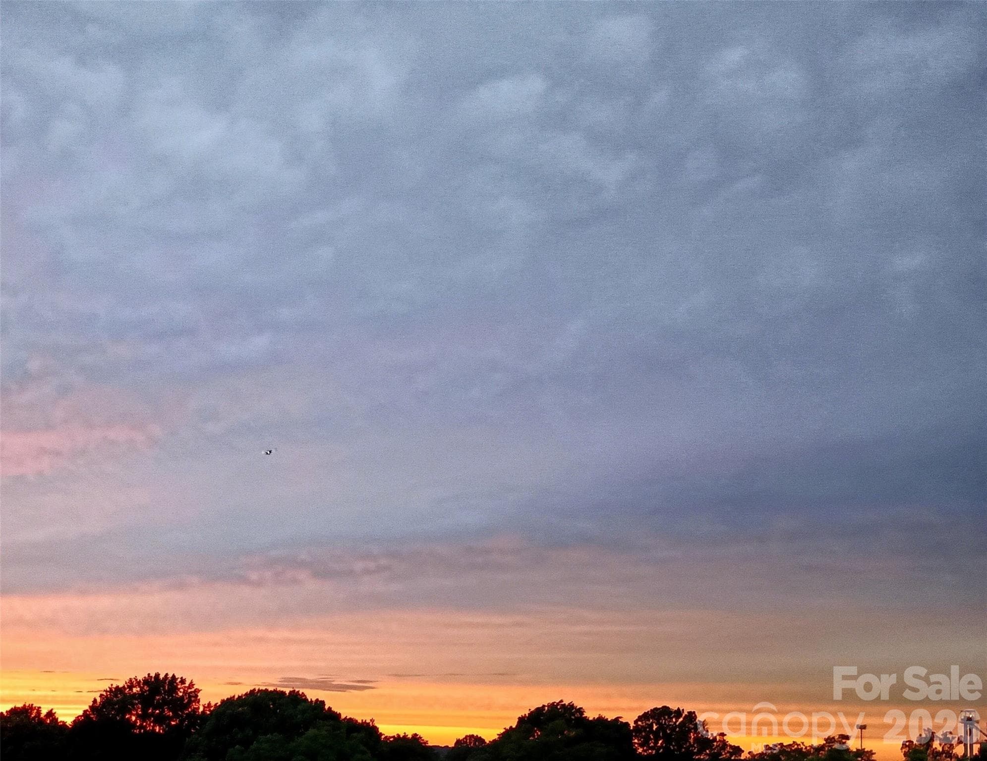 Sunset sky from the balcony - 401 N Church Street, Charlotte