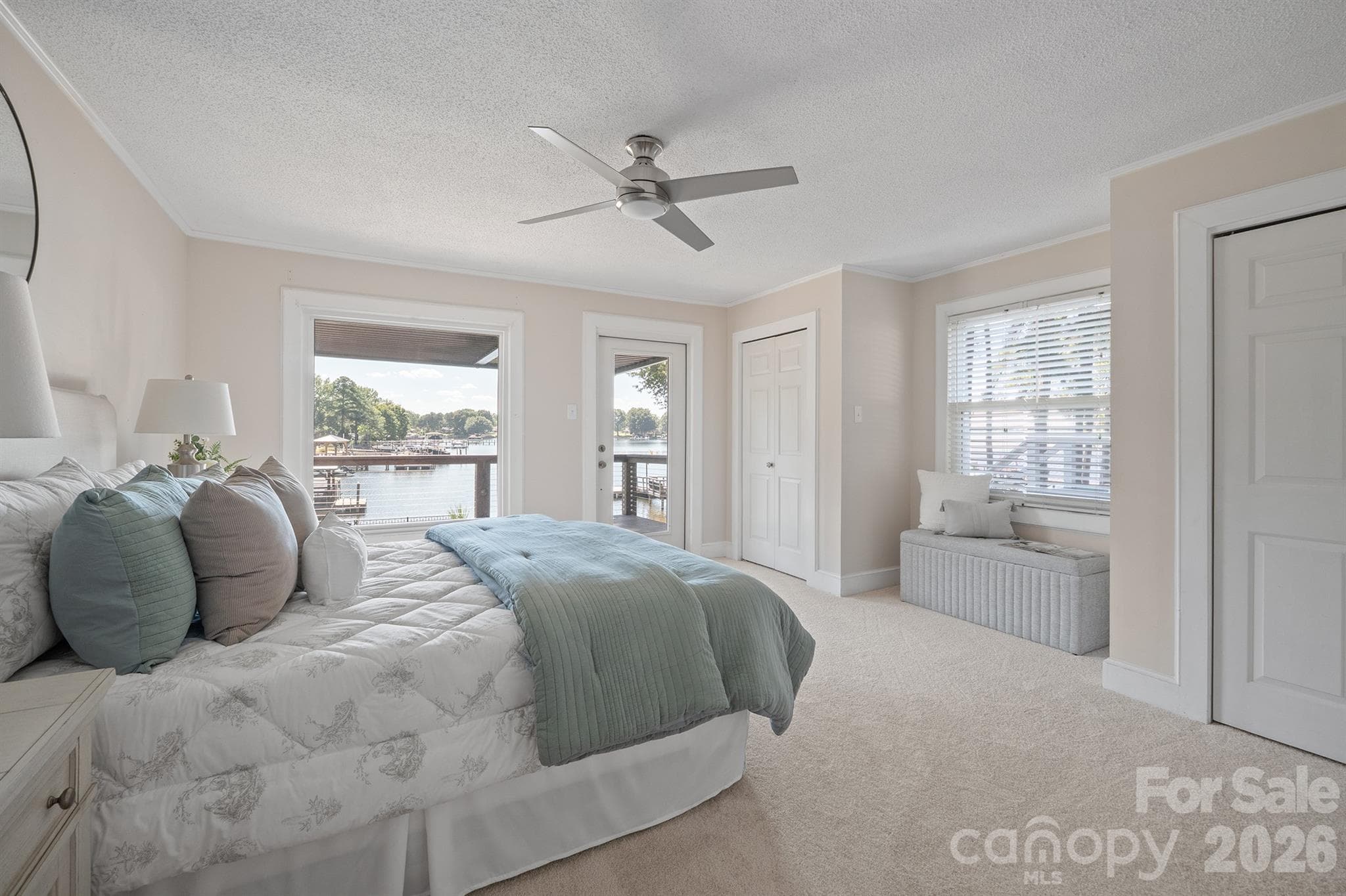 Your bed positioned to take advantage of the lake view - 20919 Island Forest Drive, Cornelius