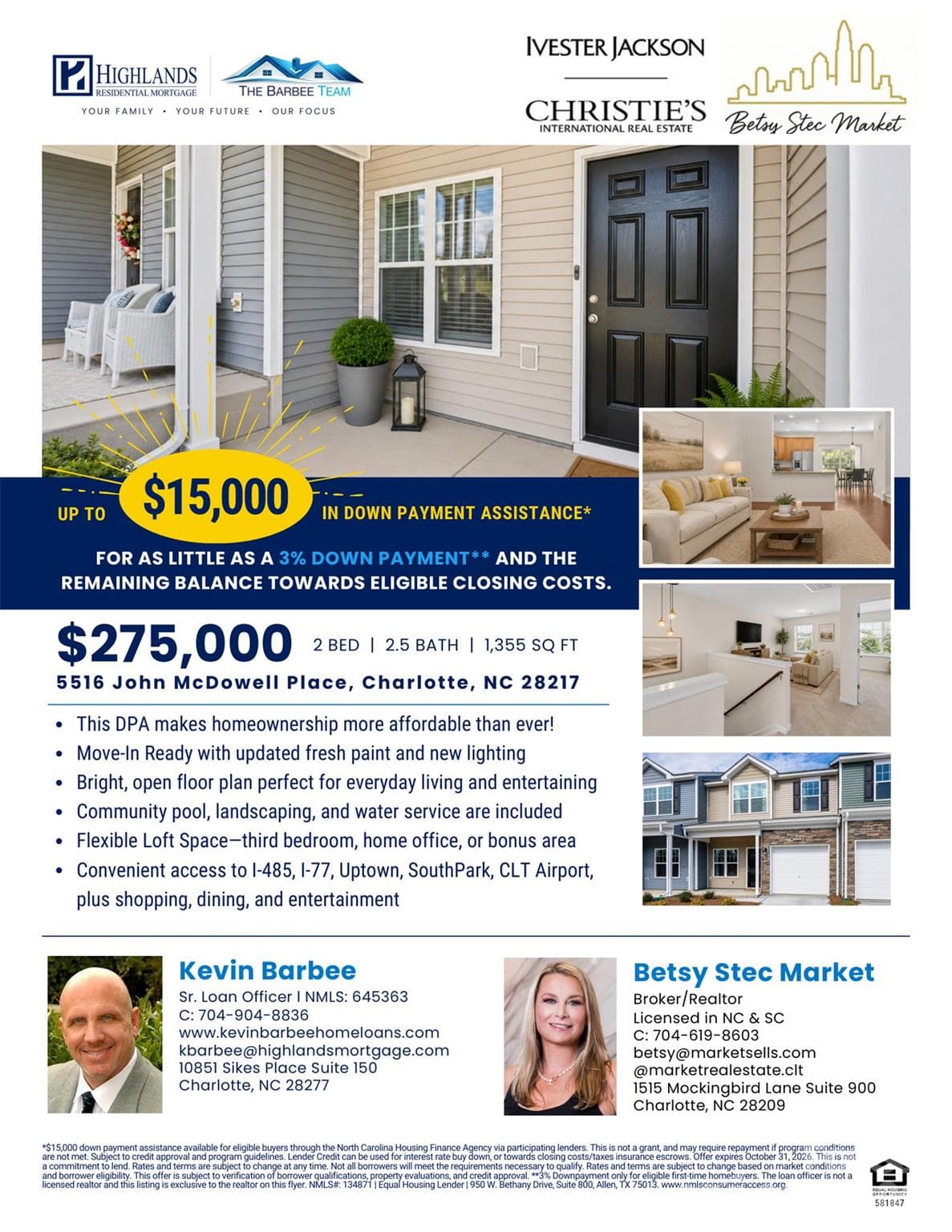 Special financing available with preferred lender. - 5516 John Mcdowell Place, Charlotte