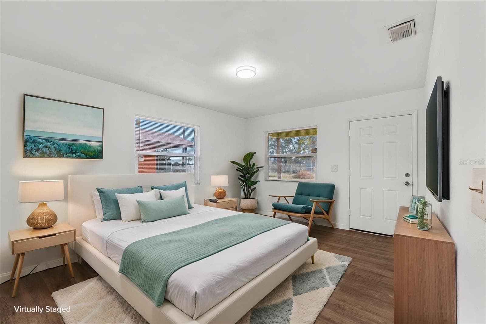 virtual stage-bedroom - 825 BOOKER AVE, SEBRING