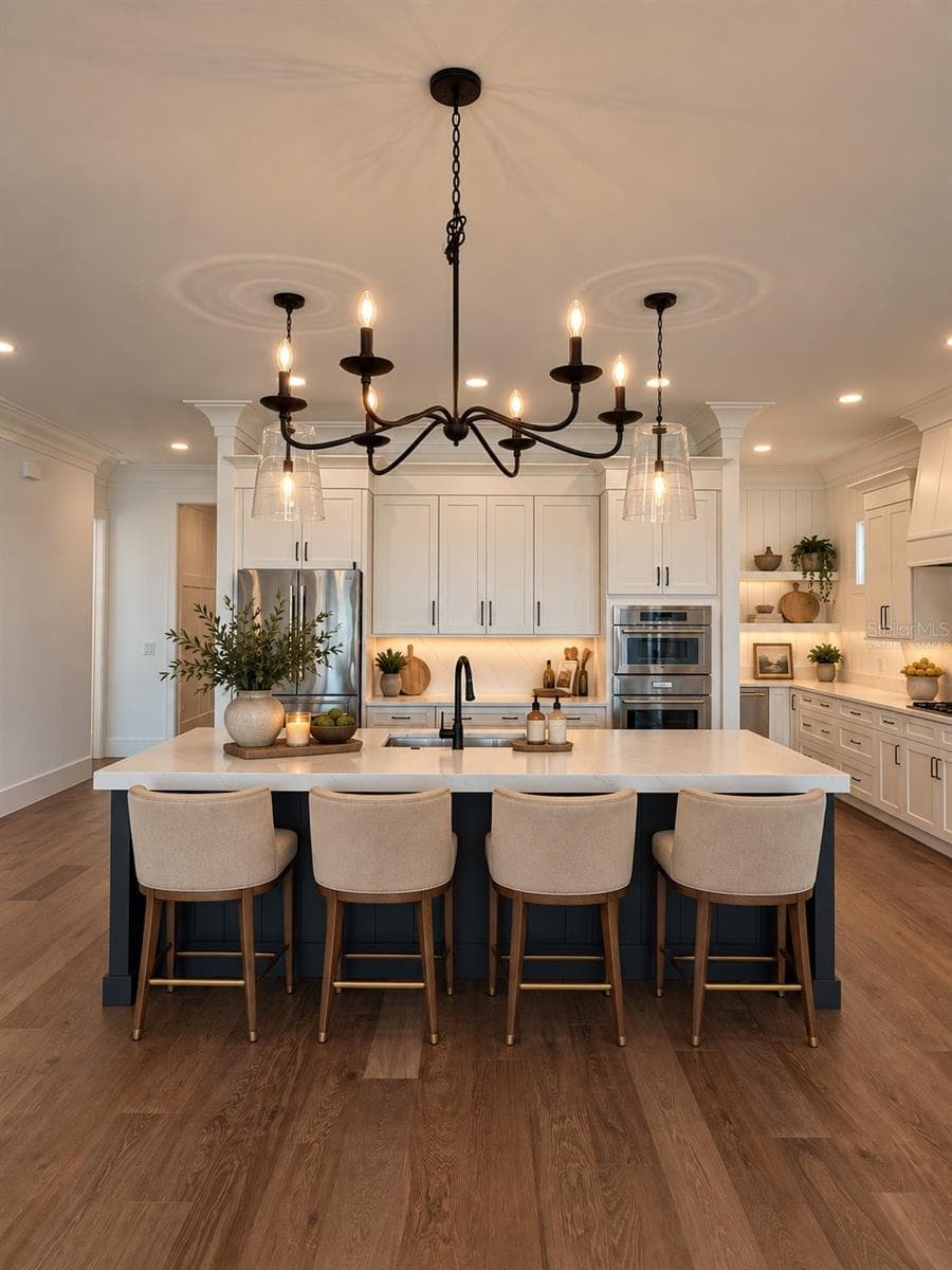 Virtually Staged Kitchen - 594 CASEY LOOP, MOUNT DORA