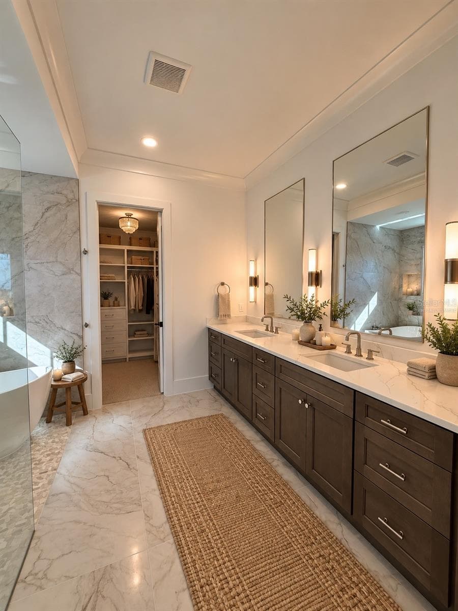 Virtually Staged Primary Bathroom - 594 CASEY LOOP, MOUNT DORA