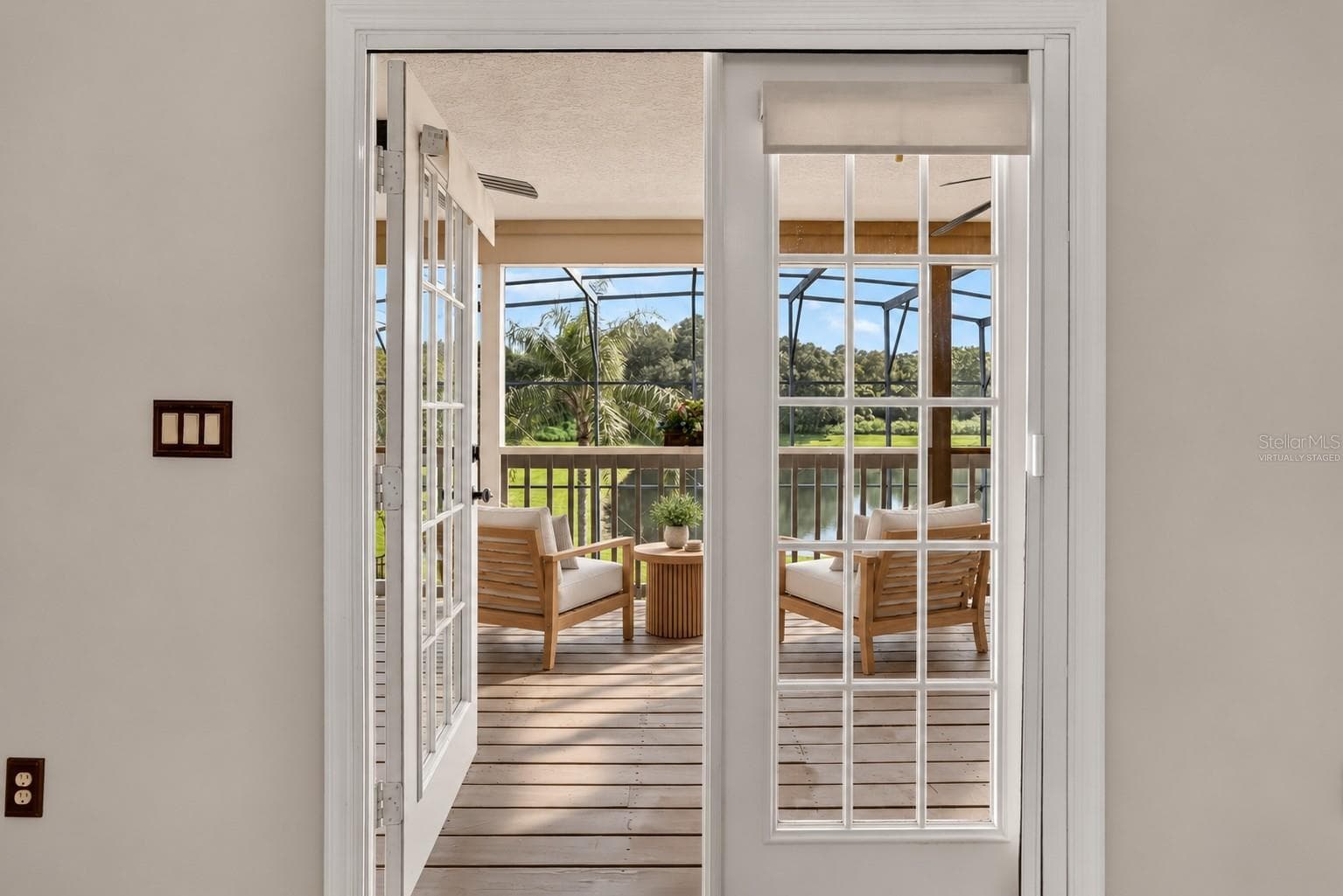 Virtually staged: view from master - 2109 WEMBLEY PL, OVIEDO