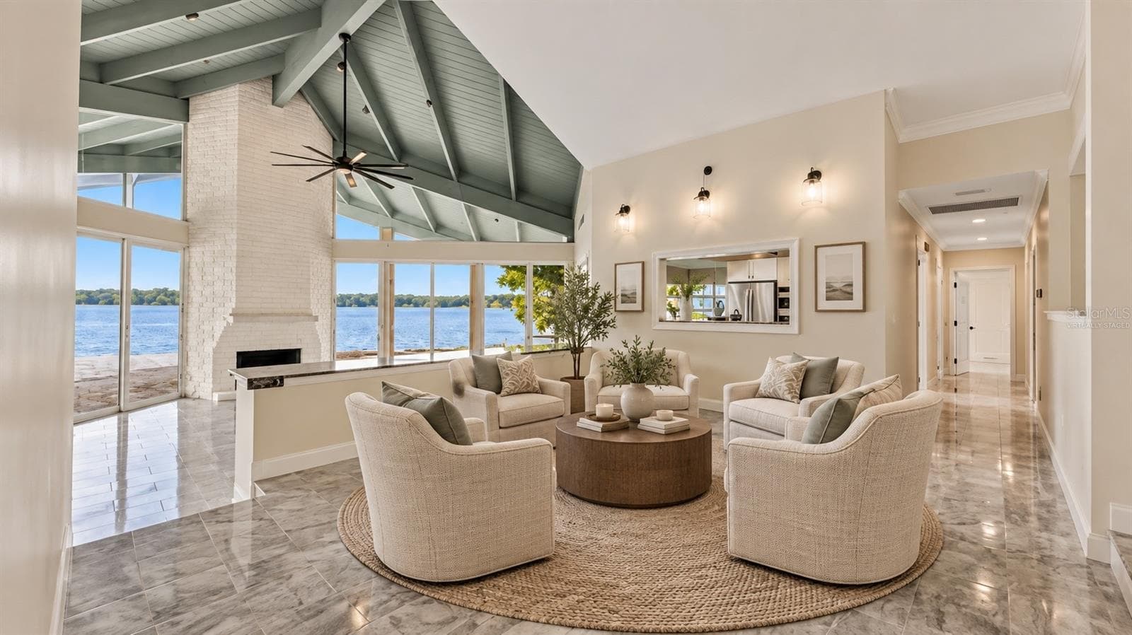 Virtually Staged - Casual Gathering Space off of Main Family Room - 5934 PIER PLACE DR, LAKELAND
