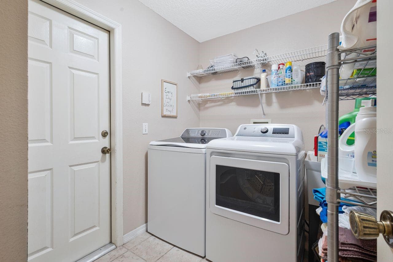 inside laundry - 1750 SPLIT FORK DR, OLDSMAR