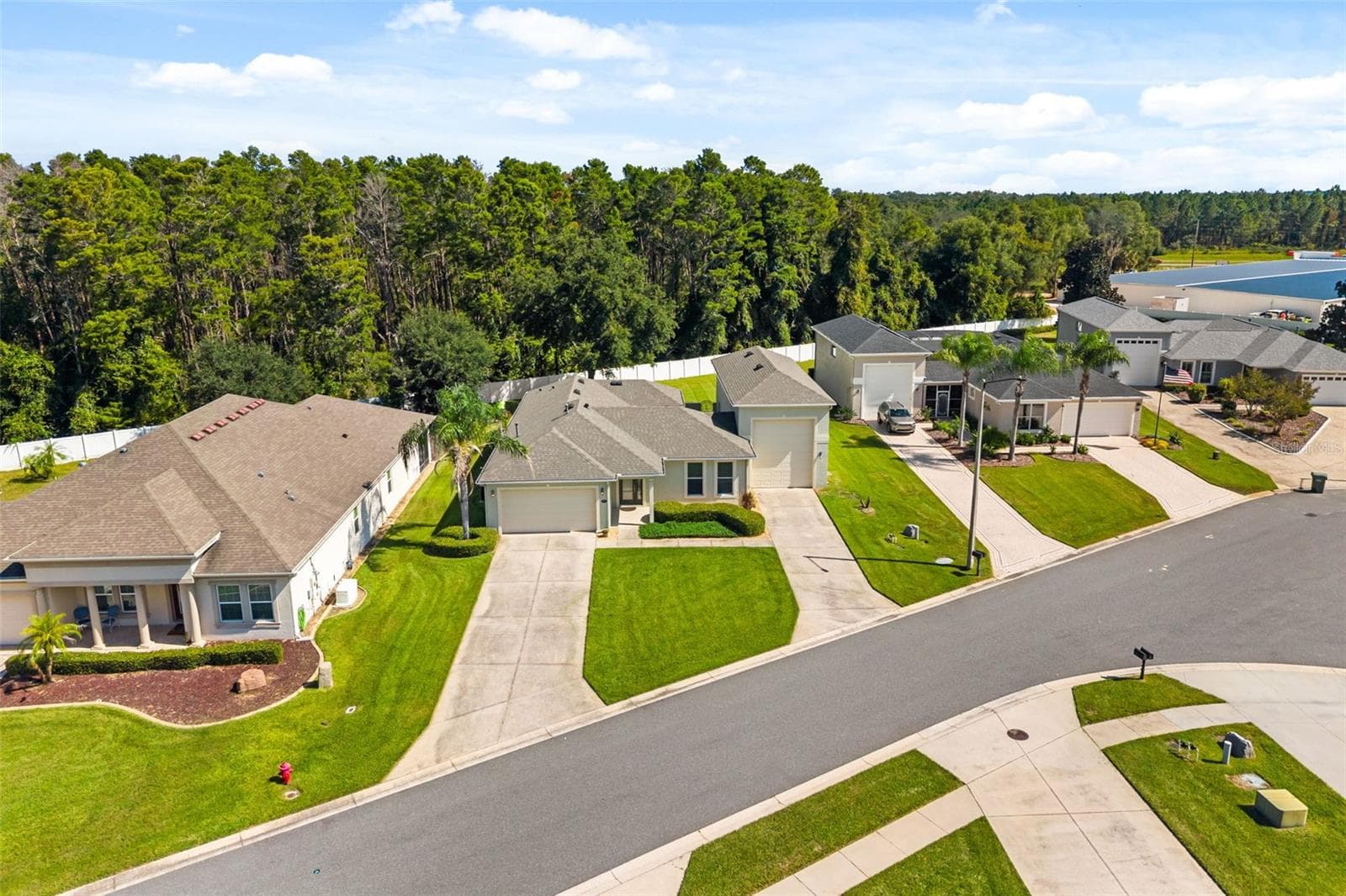 Aerial View of Home with Oversized RV Garage - 4711 HERITAGE TRL, LEESBURG