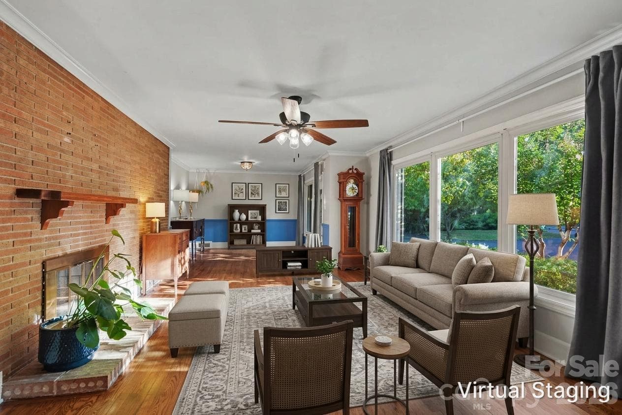virtually staged - 6536 Reddman Road, Charlotte