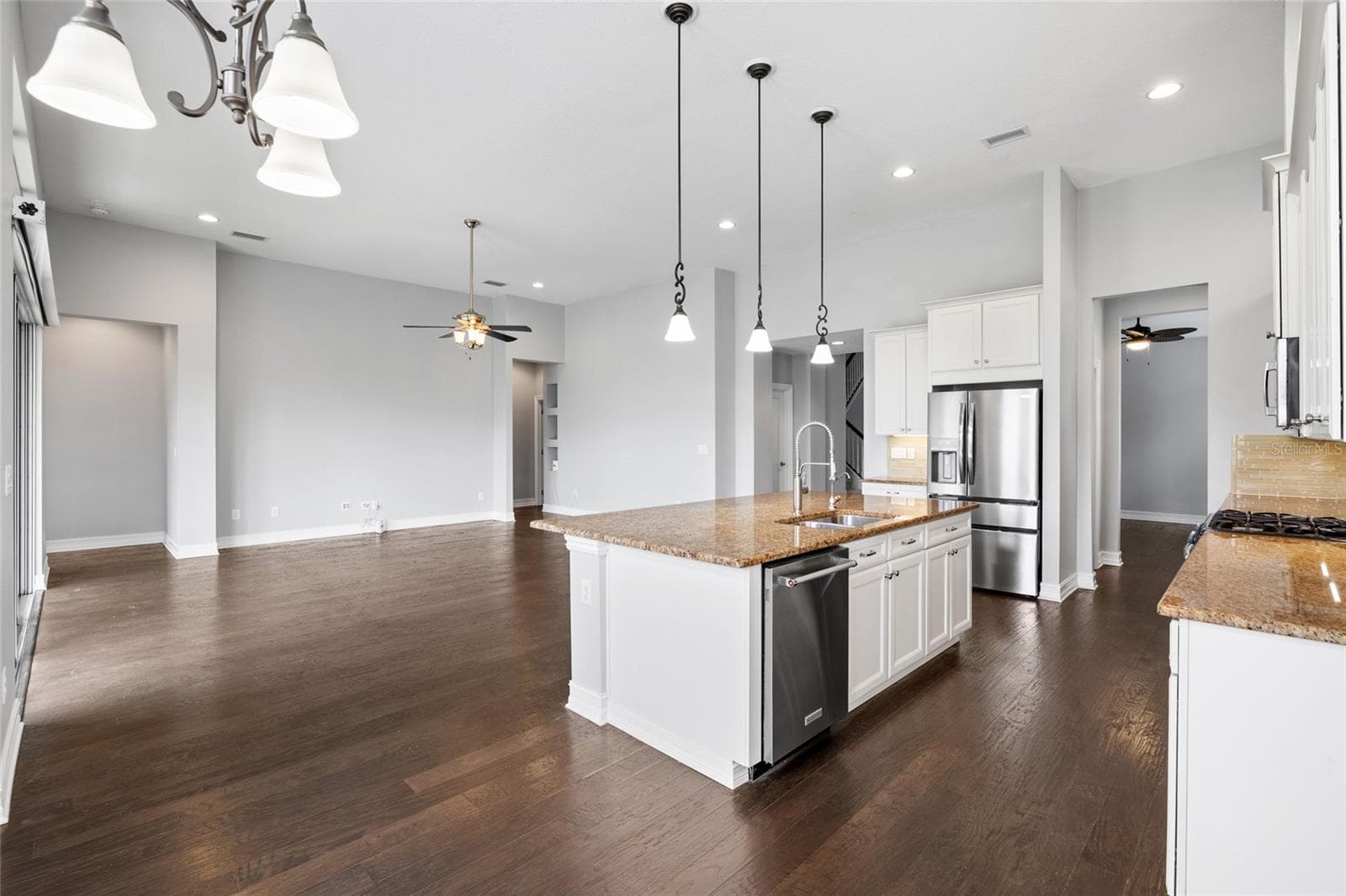 Kitchen Island and Living Room - 5914 SHELL RIDGE DR, LITHIA