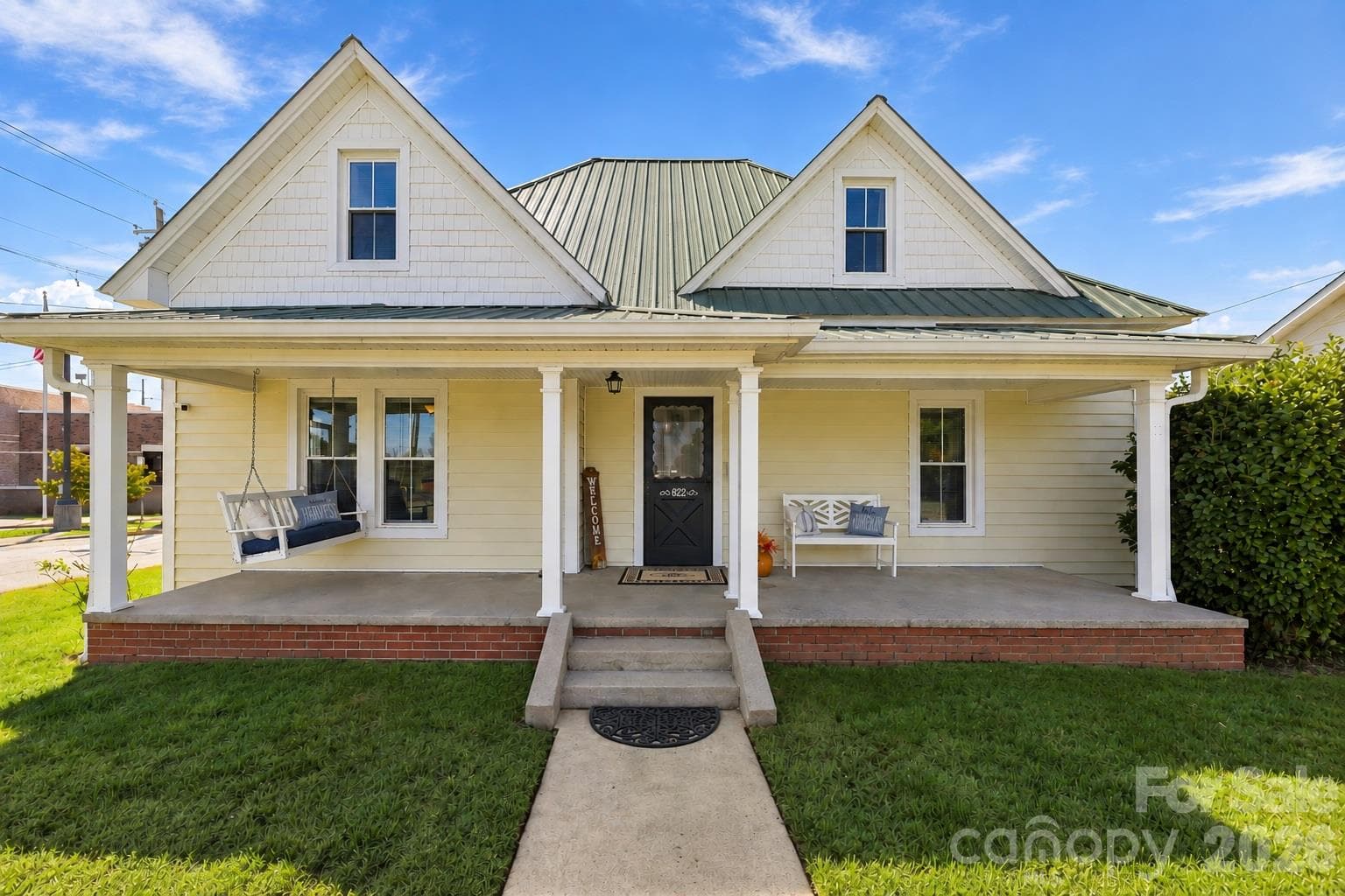 Large covered front porch - 322 E Main Street, Maiden