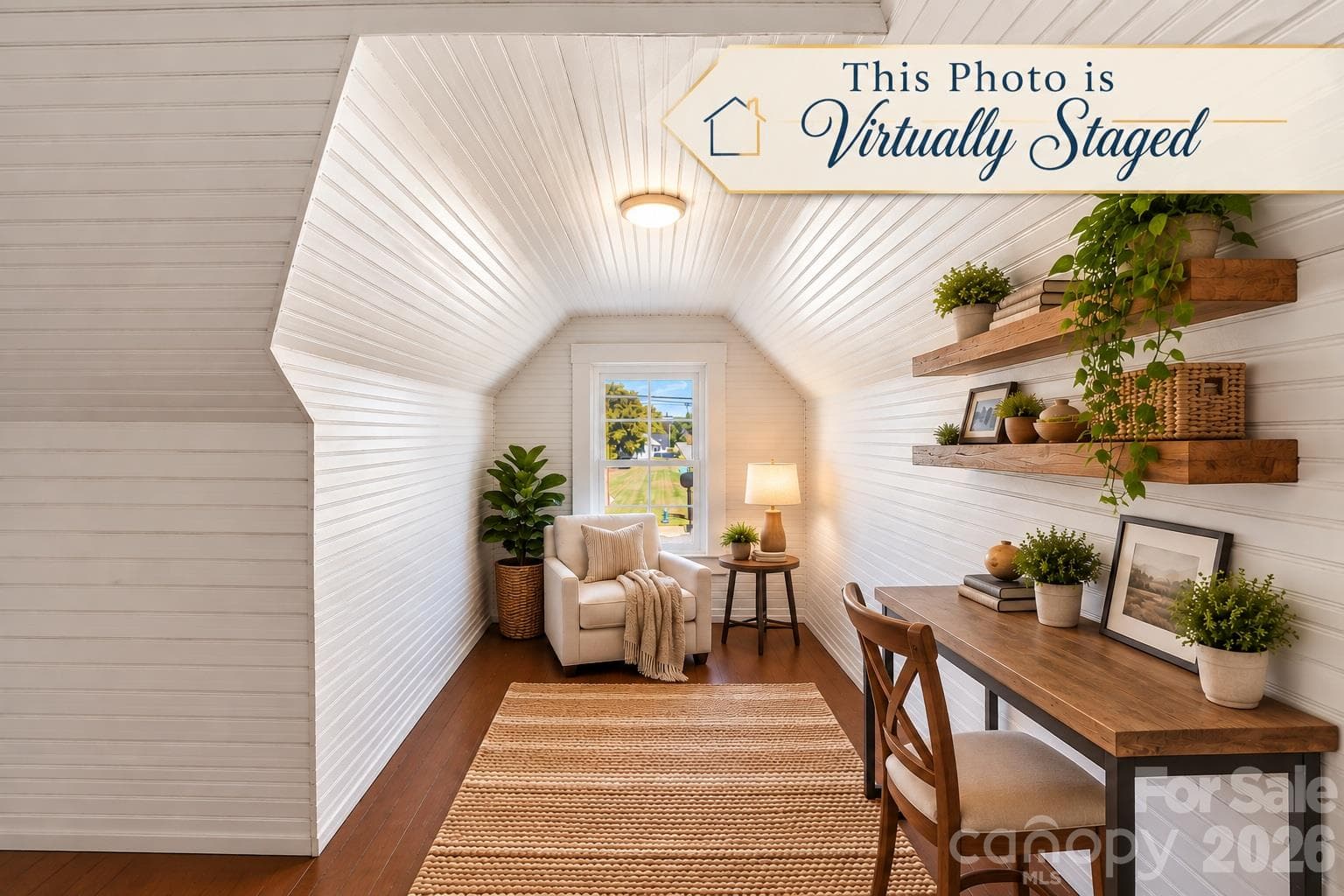 Flex space nook virtually staged - 322 E Main Street, Maiden