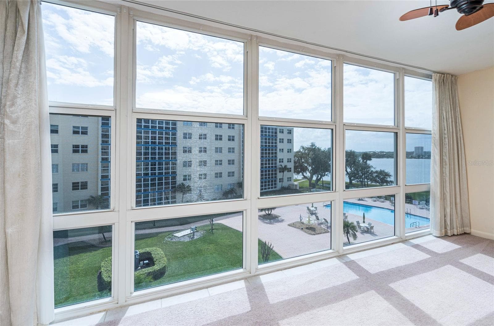VIEW FROM SUNROOM - 1224 S PENINSULA DR #415, DAYTONA BEACH