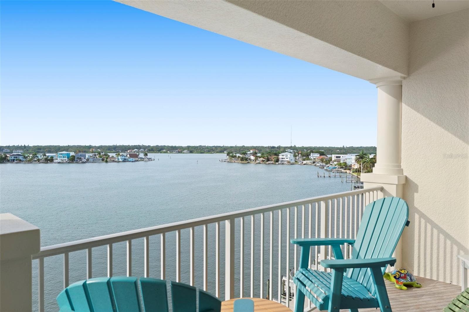 6th floor balcony view over BOCA CIEGA Bay - 17717 GULF BLVD #604, REDINGTON SHORES