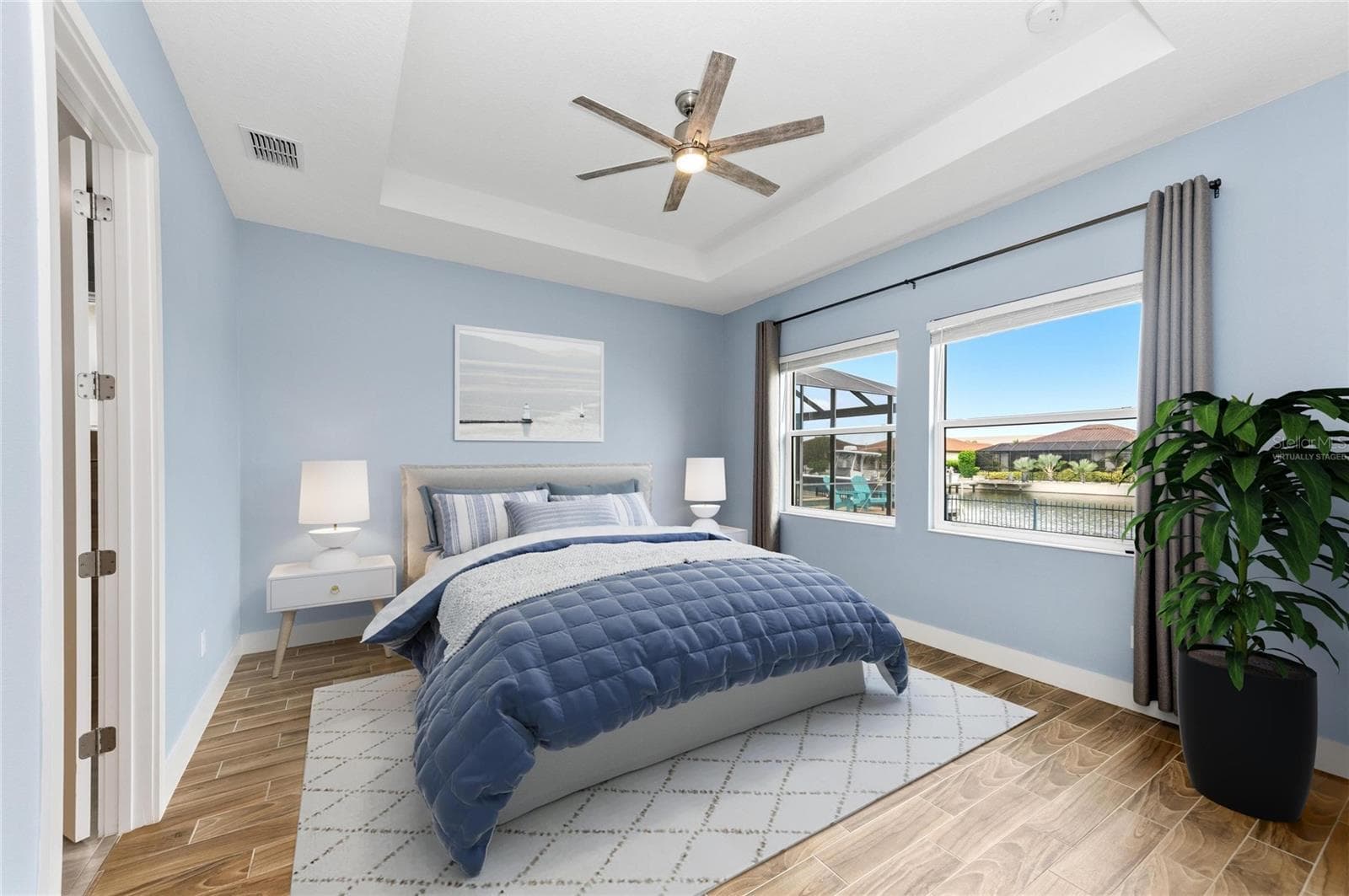 Virtually Staged Primary Bedroom - 502 16TH AVE E AVE E, PALMETTO
