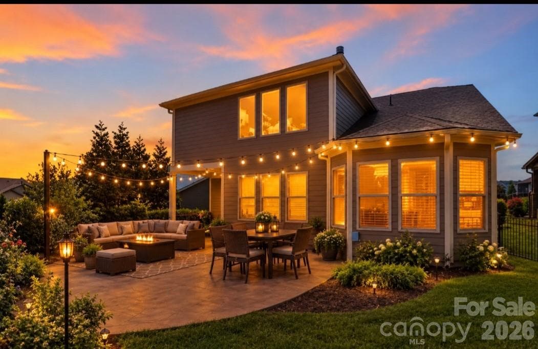 Exterior Rear of the Home, virtually staged. - Fort Mill