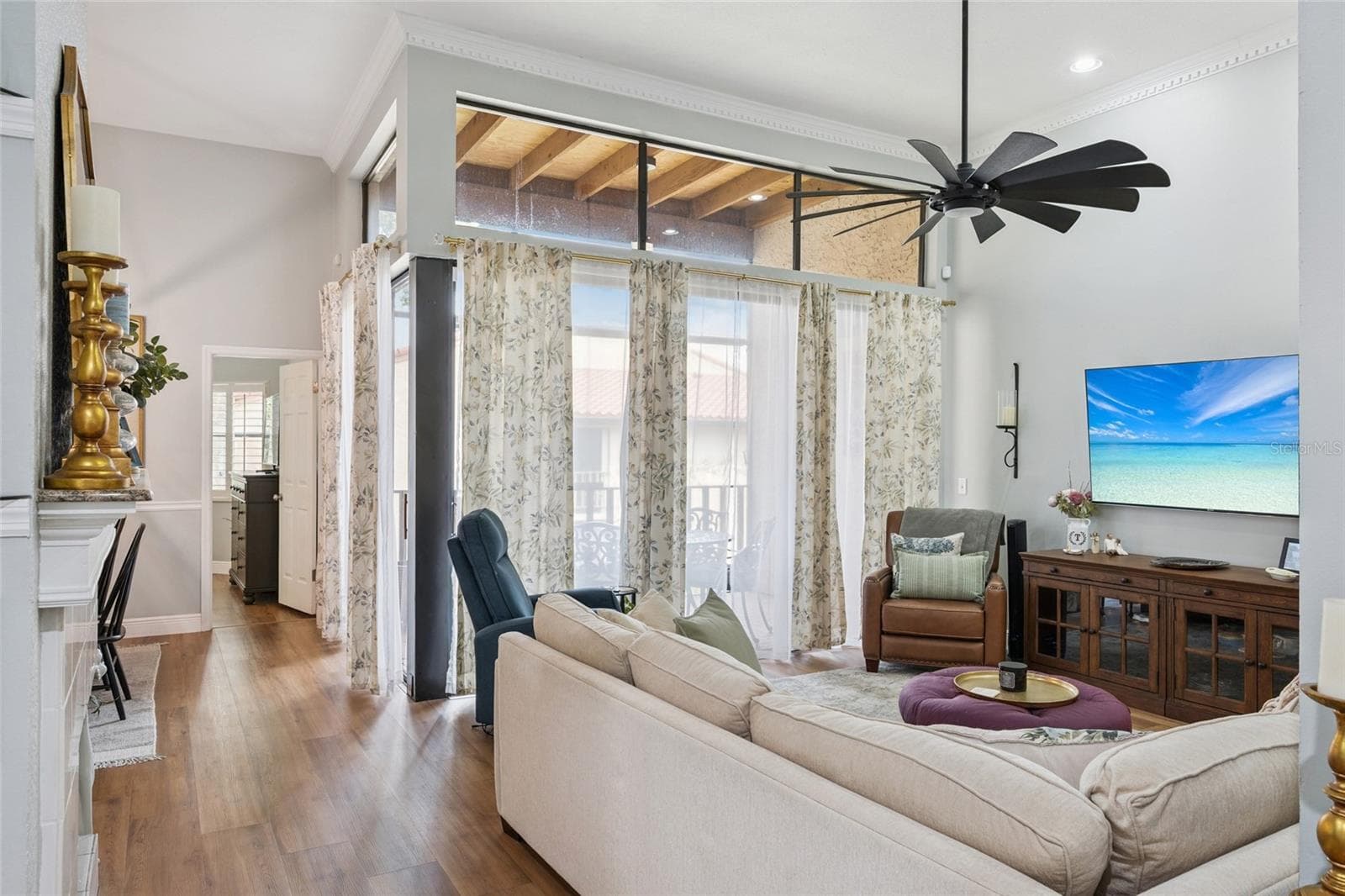 Family room from front entrance - 1266 SAINT TROPEZ CIR #1266, ORLANDO