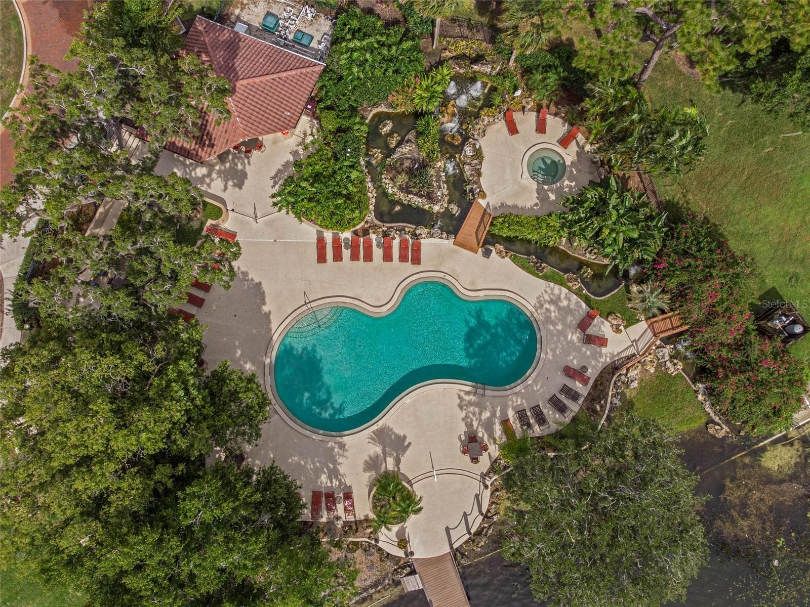Another aerial of the pool. - 1266 SAINT TROPEZ CIR #1266, ORLANDO
