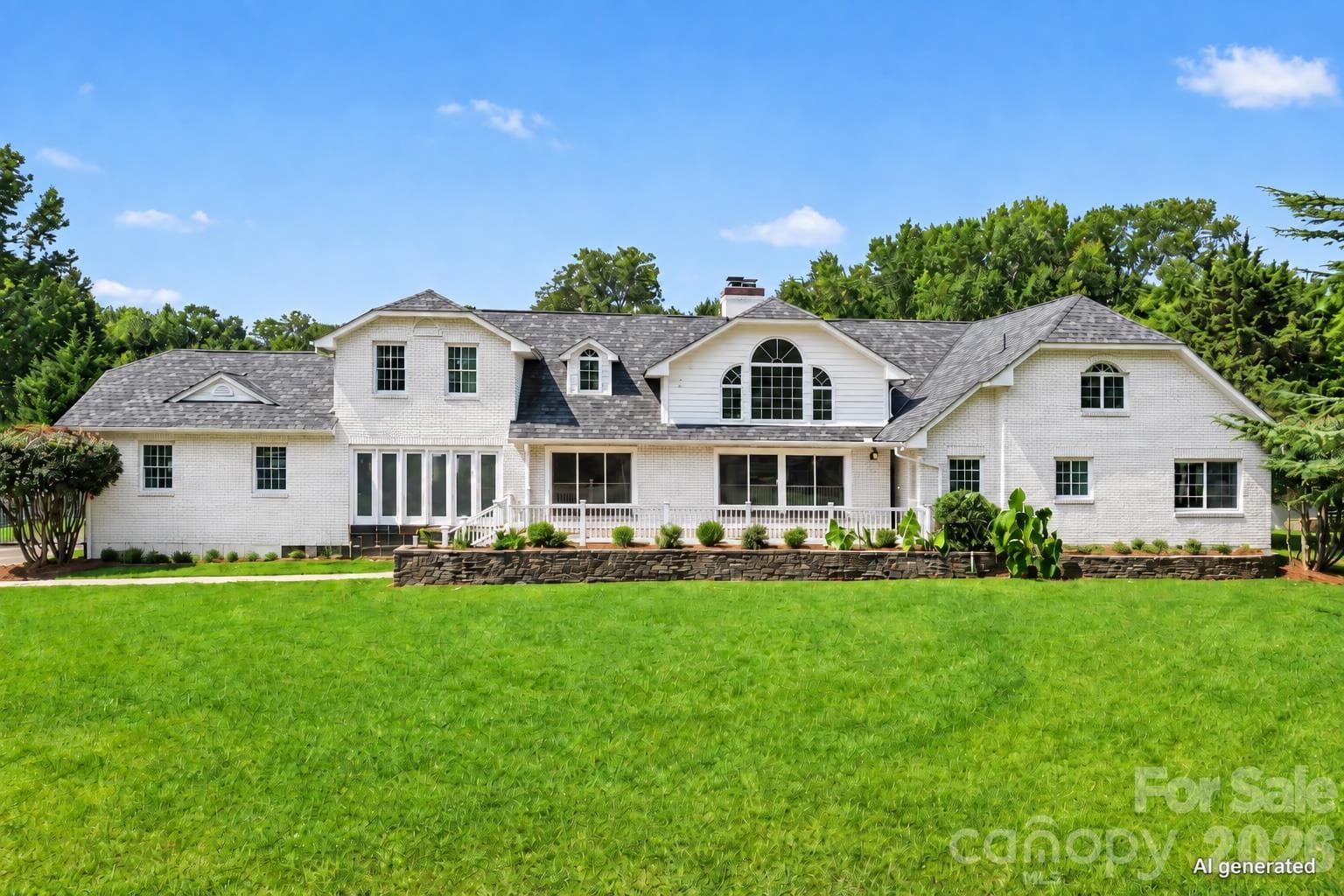 AI Generated Photo of House Painted White - 5914 Hanna Court, Charlotte