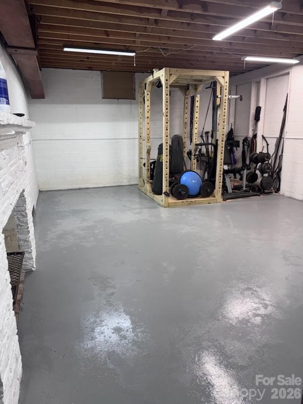 Non-HLA Basement Previously Used as Exercise Room - 5914 Hanna Court, Charlotte