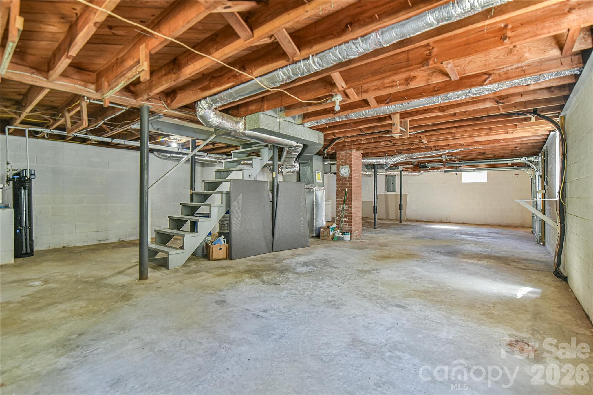 Unfinished Basement. - 505 Monte Vista Road, Candler