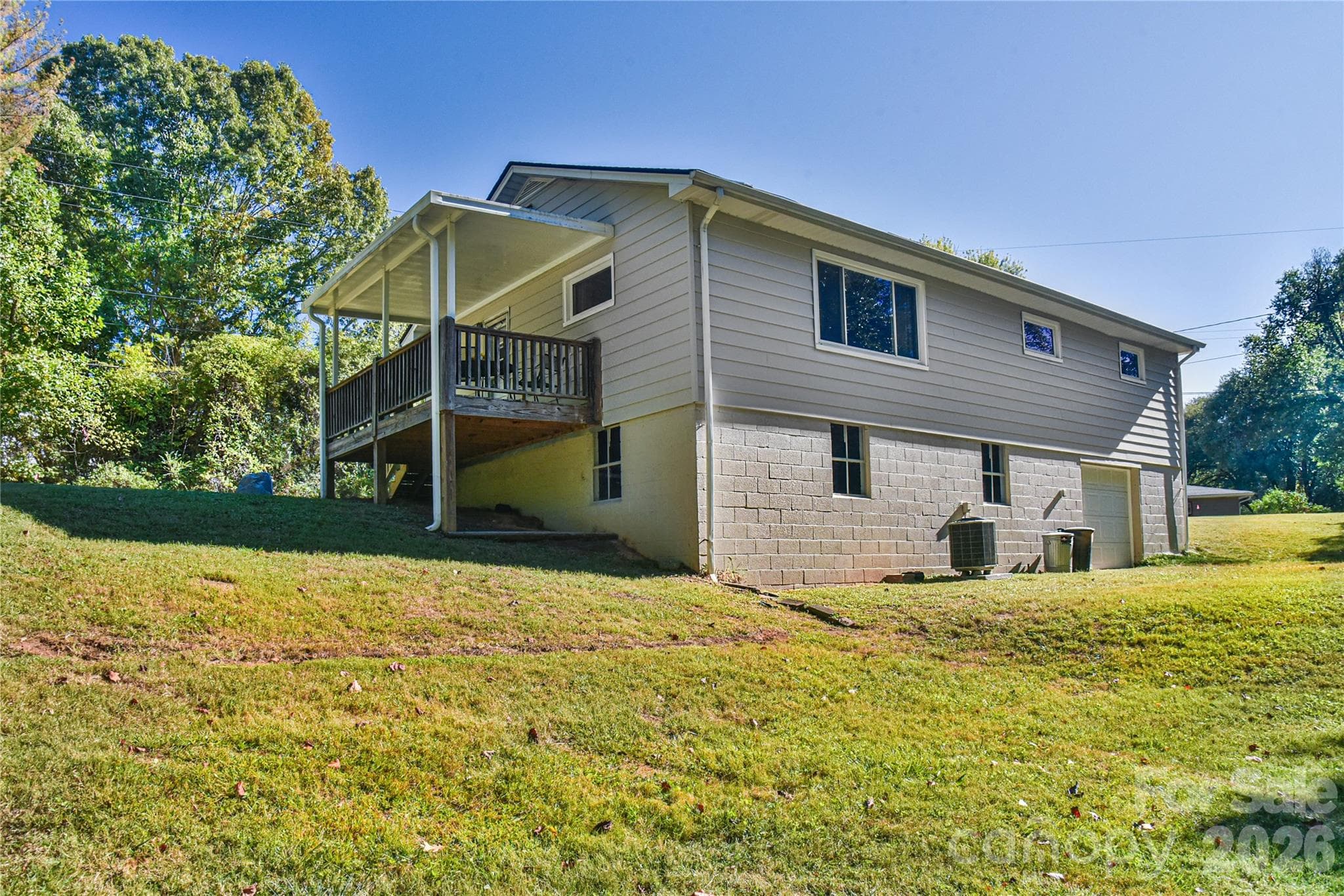 Rear elevation. - 505 Monte Vista Road, Candler