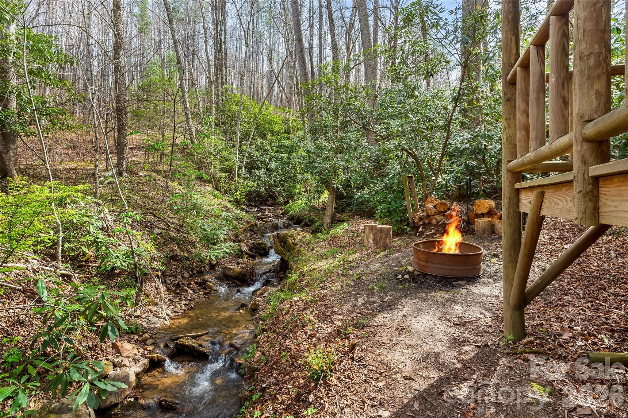 A noisy stream down by the gazebo - 70 Fox Run, Hot Springs